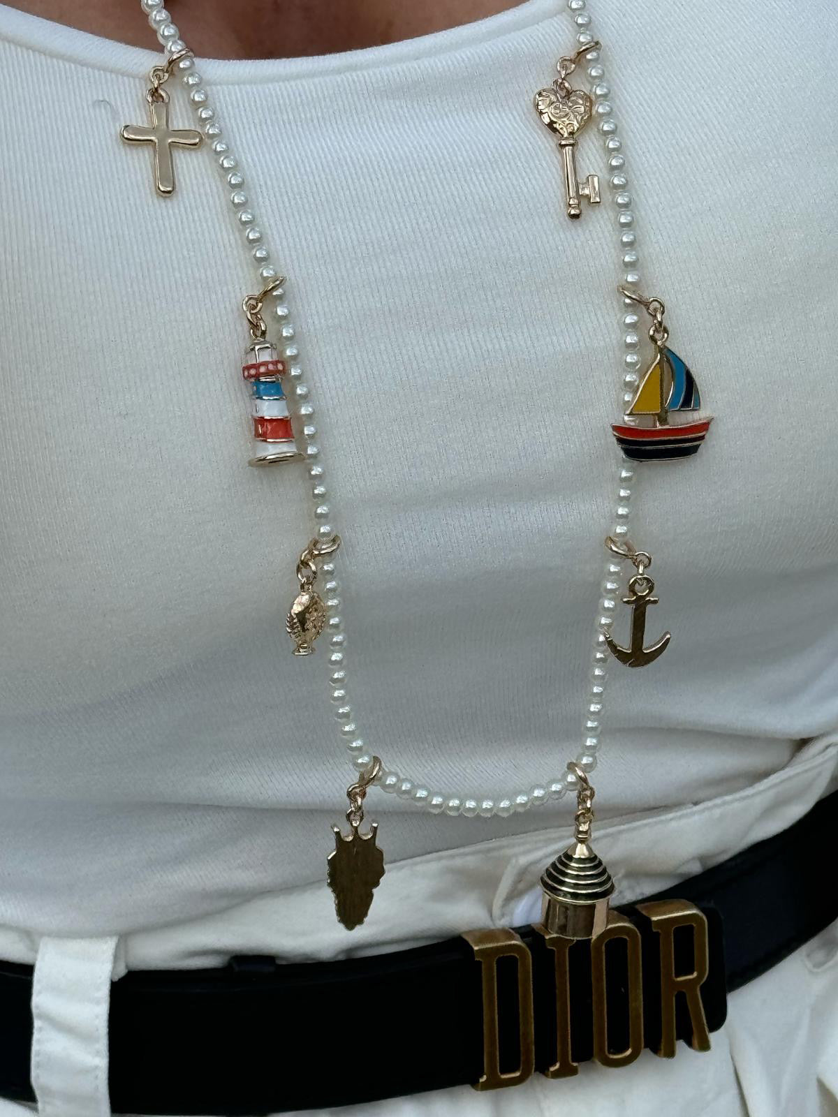 Chain sailor pearls