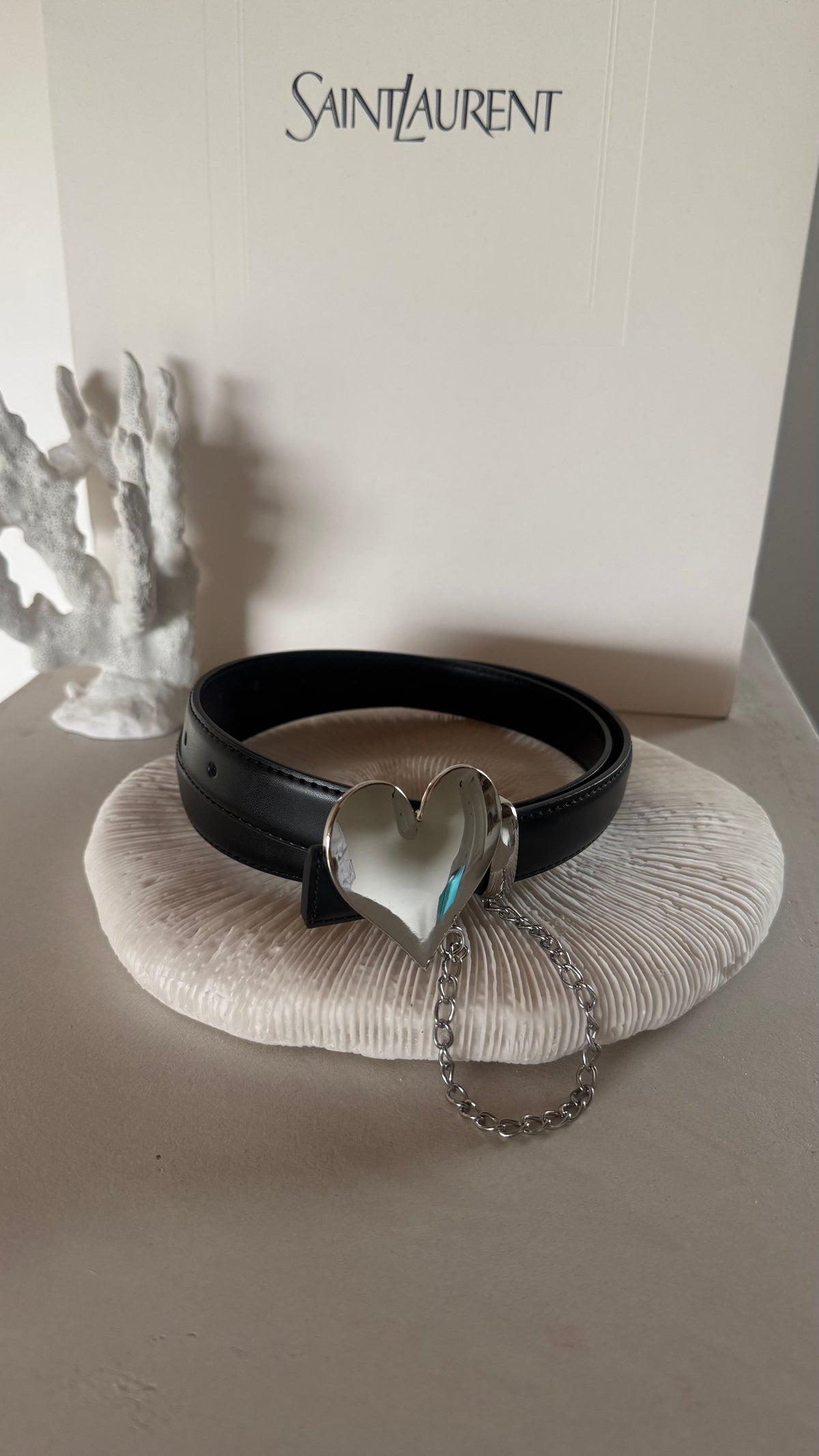 Belt heart black
