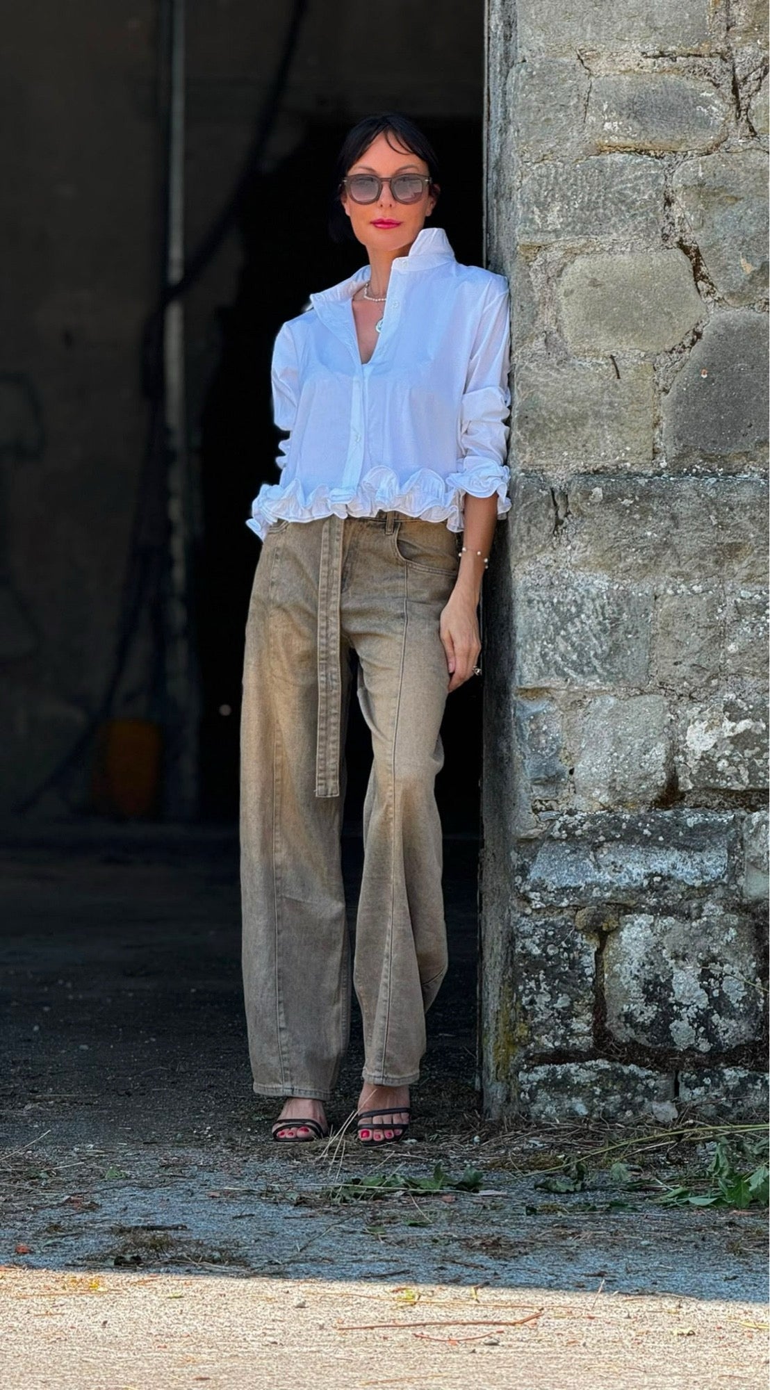Blouse Lucca frulle white