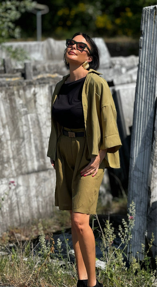 Blouse Delphi uni poison green