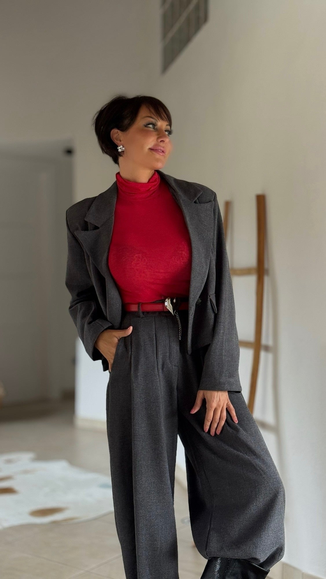 Longsleeve Zita red