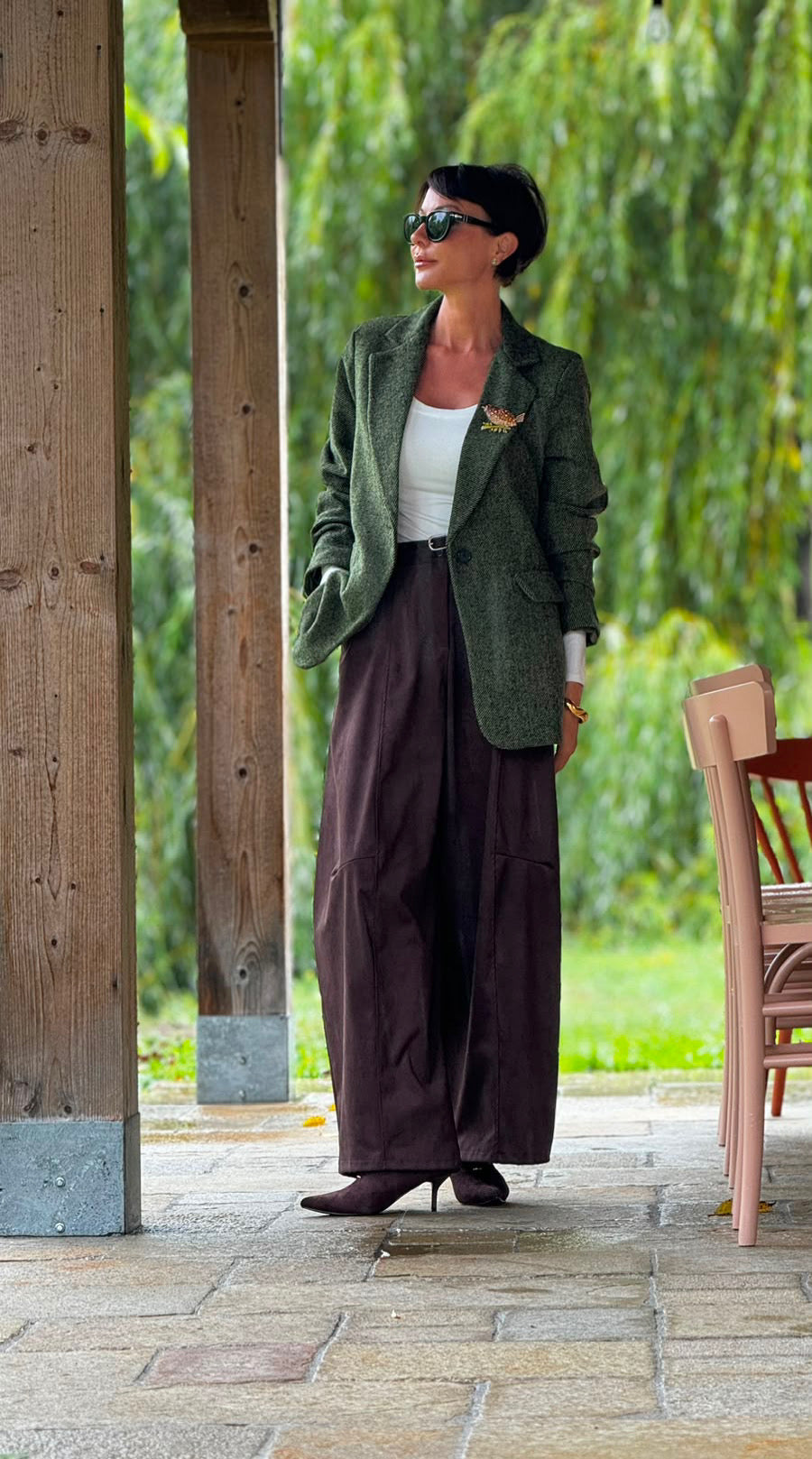 Pants Stella suede brown