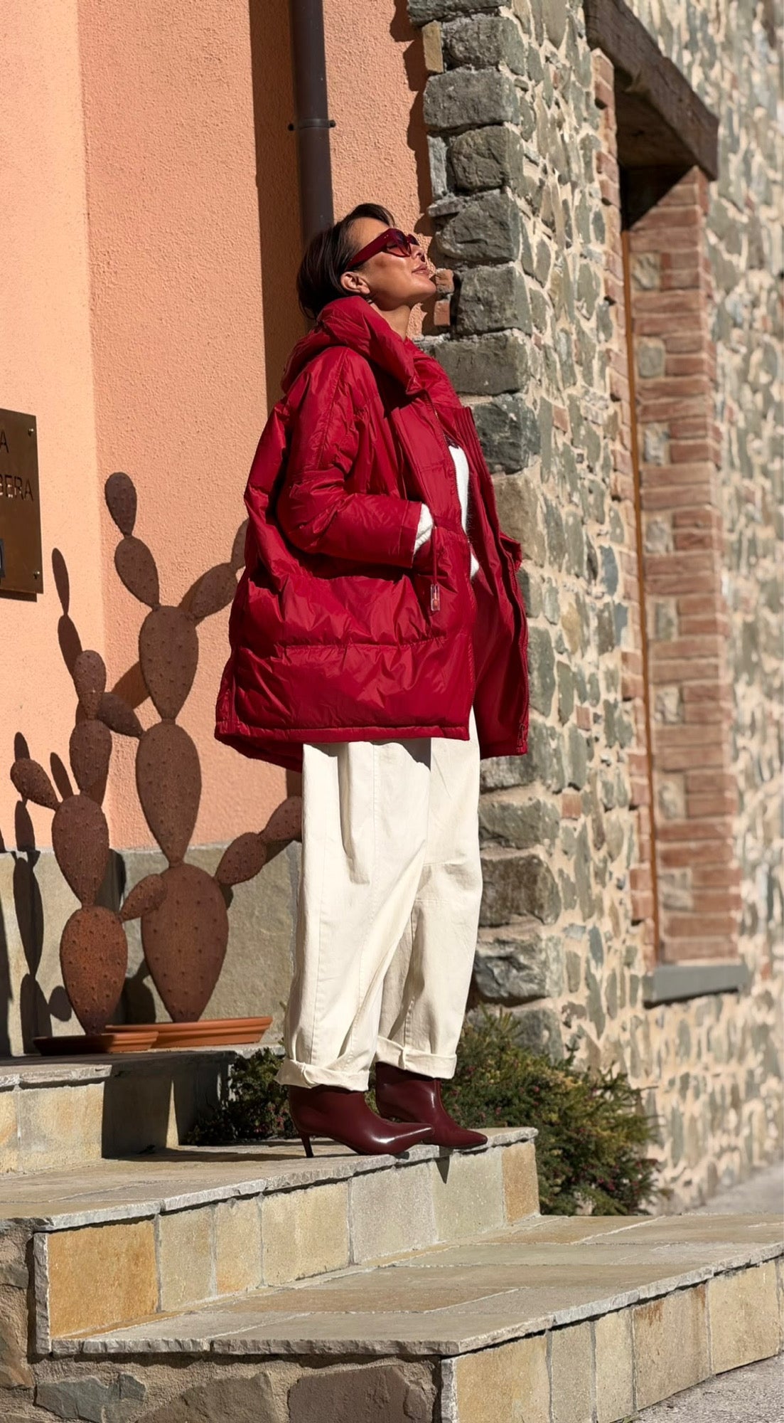 Coat duck red
