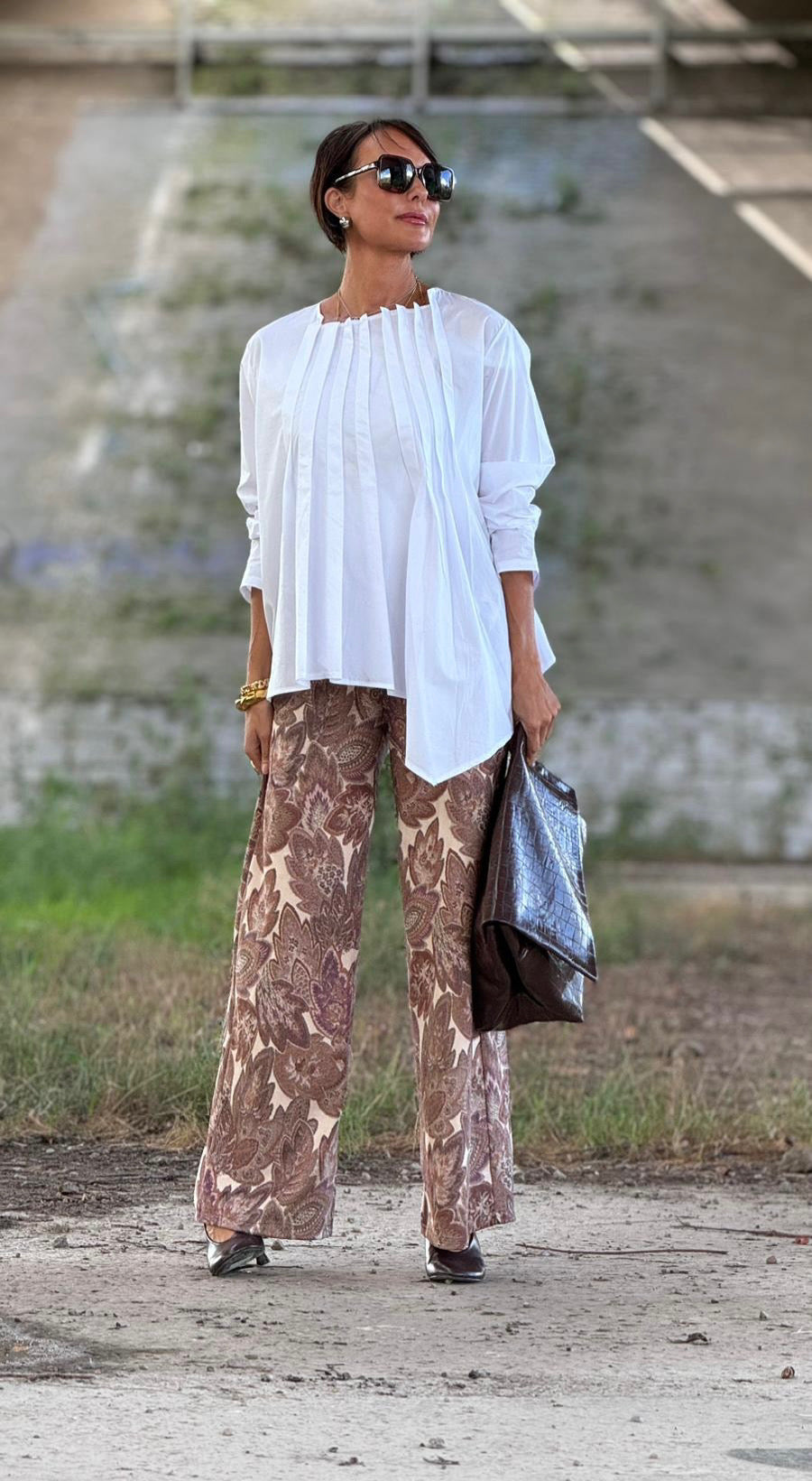 Pants Leona paisley sand