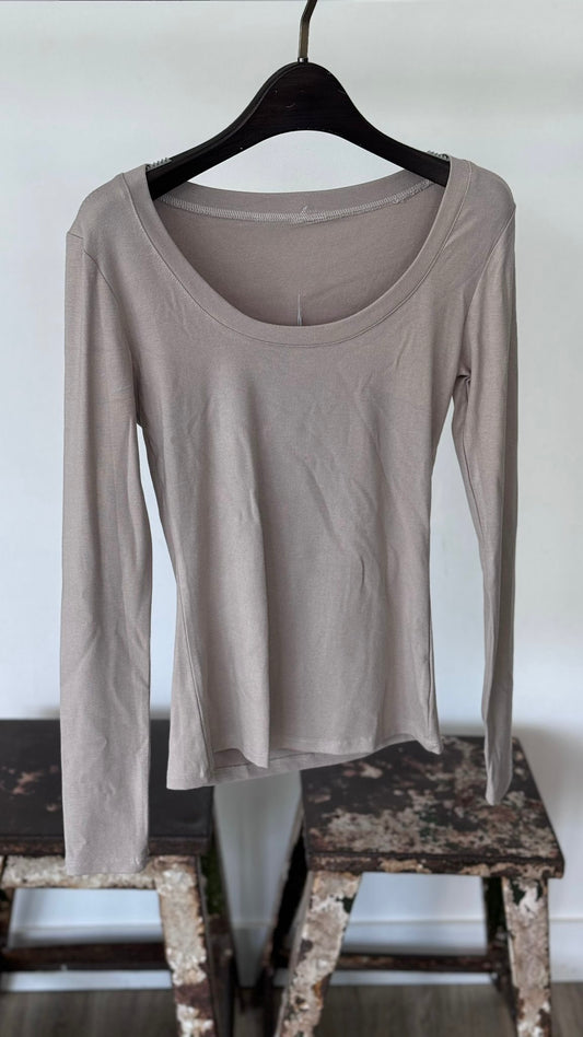 Tee Evita LM taupe