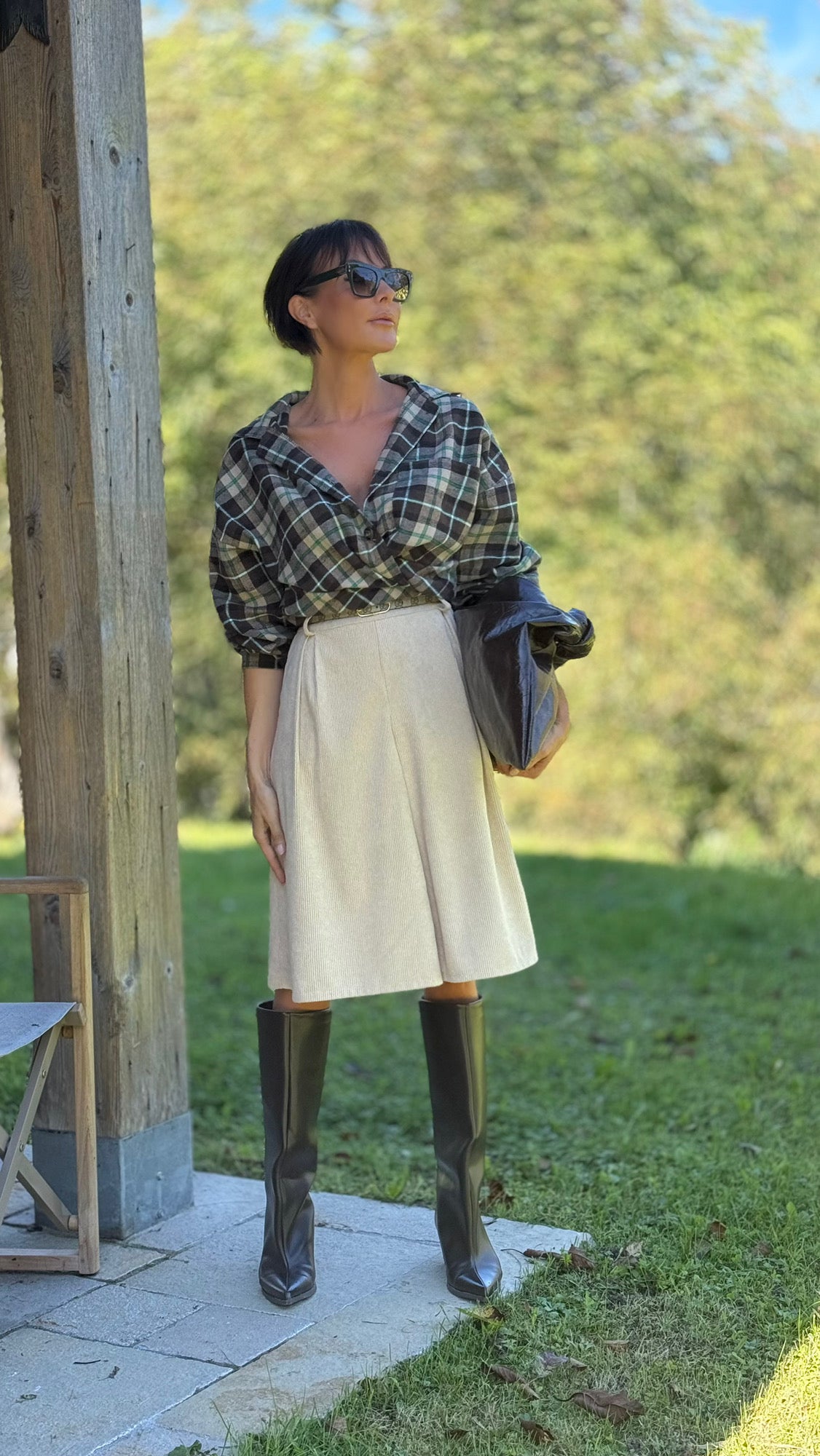 Blouse Sali tartan woods
