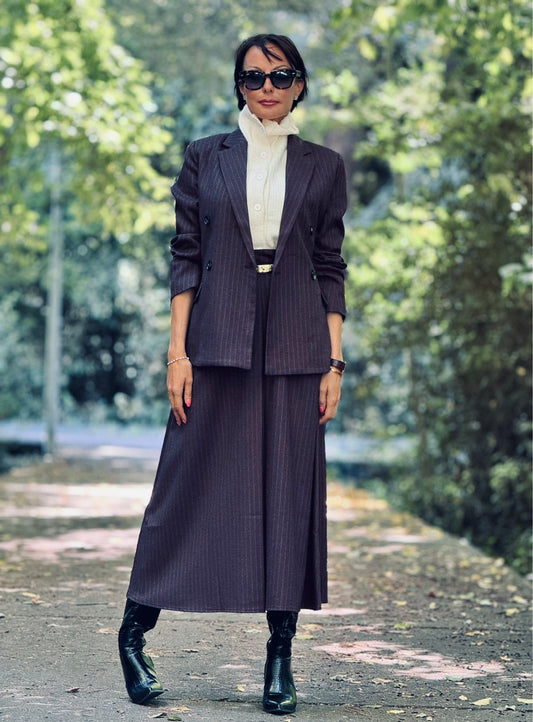 Skirt Liv striped black (S/M/L)