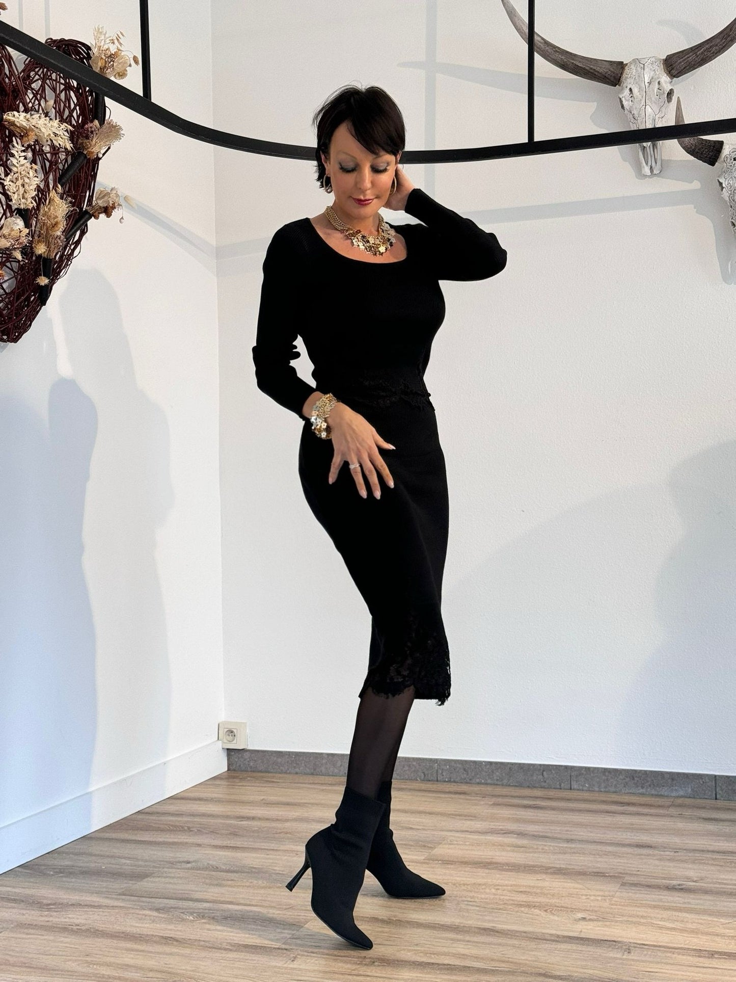 Set Tamy tricot black