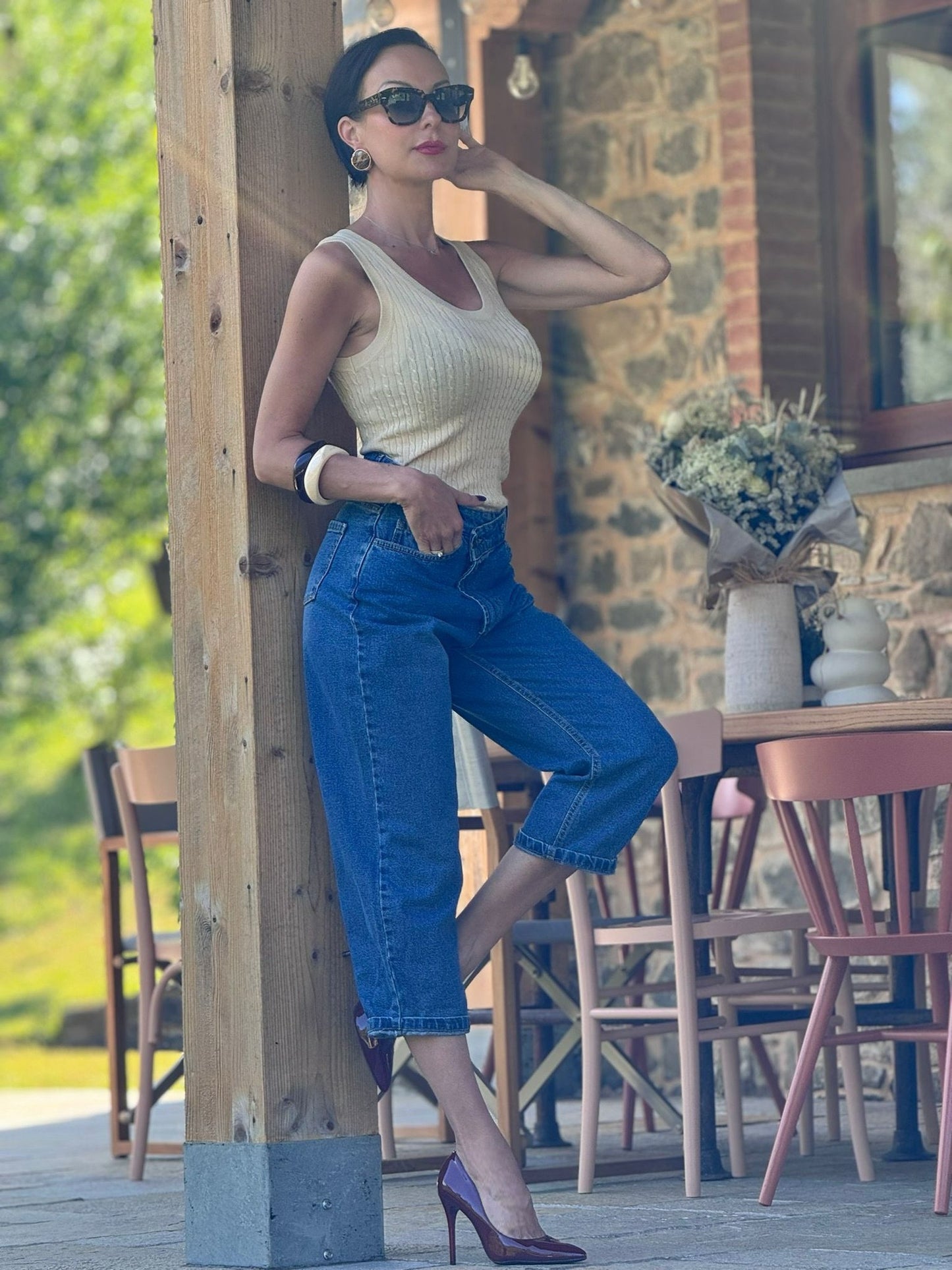 Jeans Capri d'automne