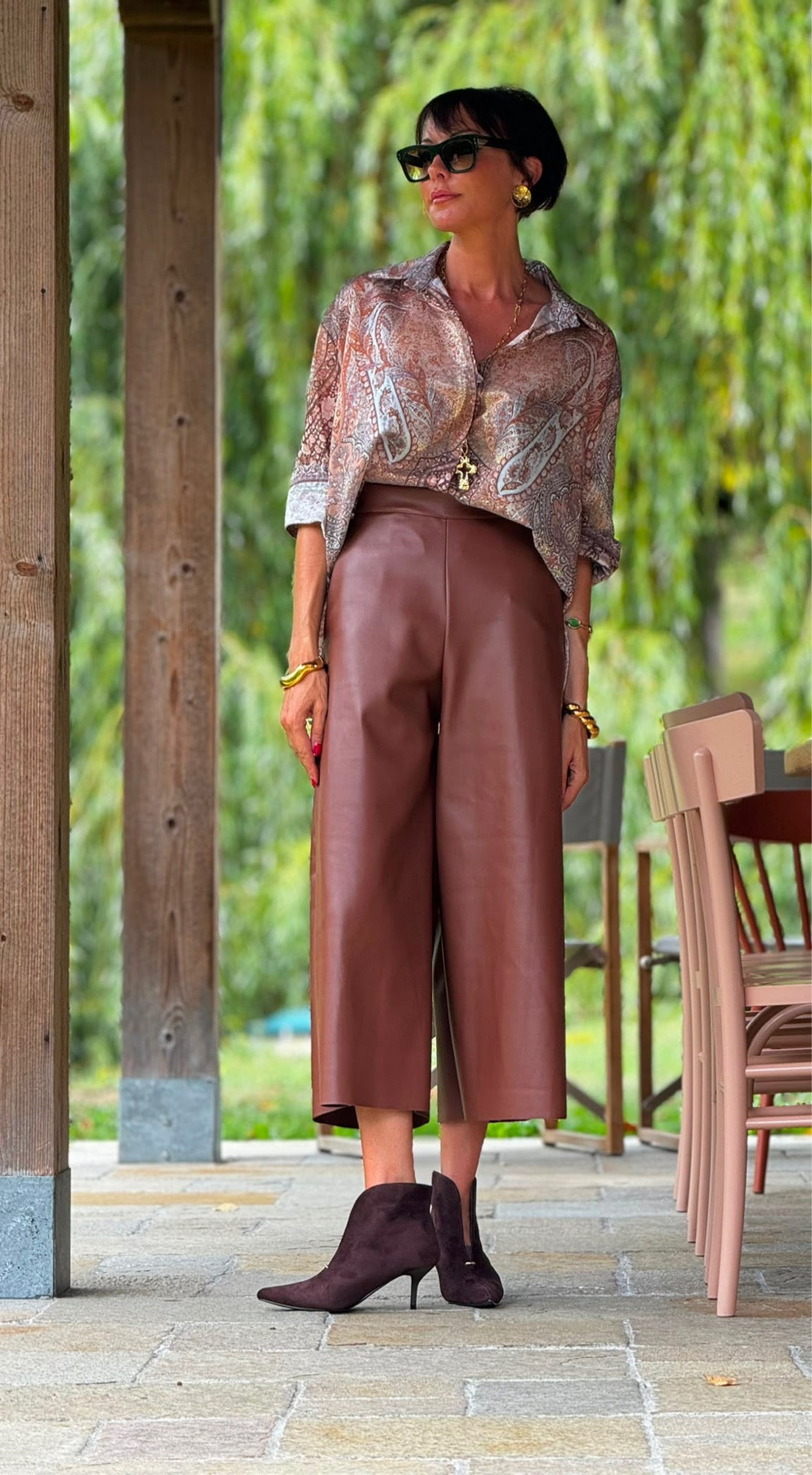 Blouse Stella printed orange