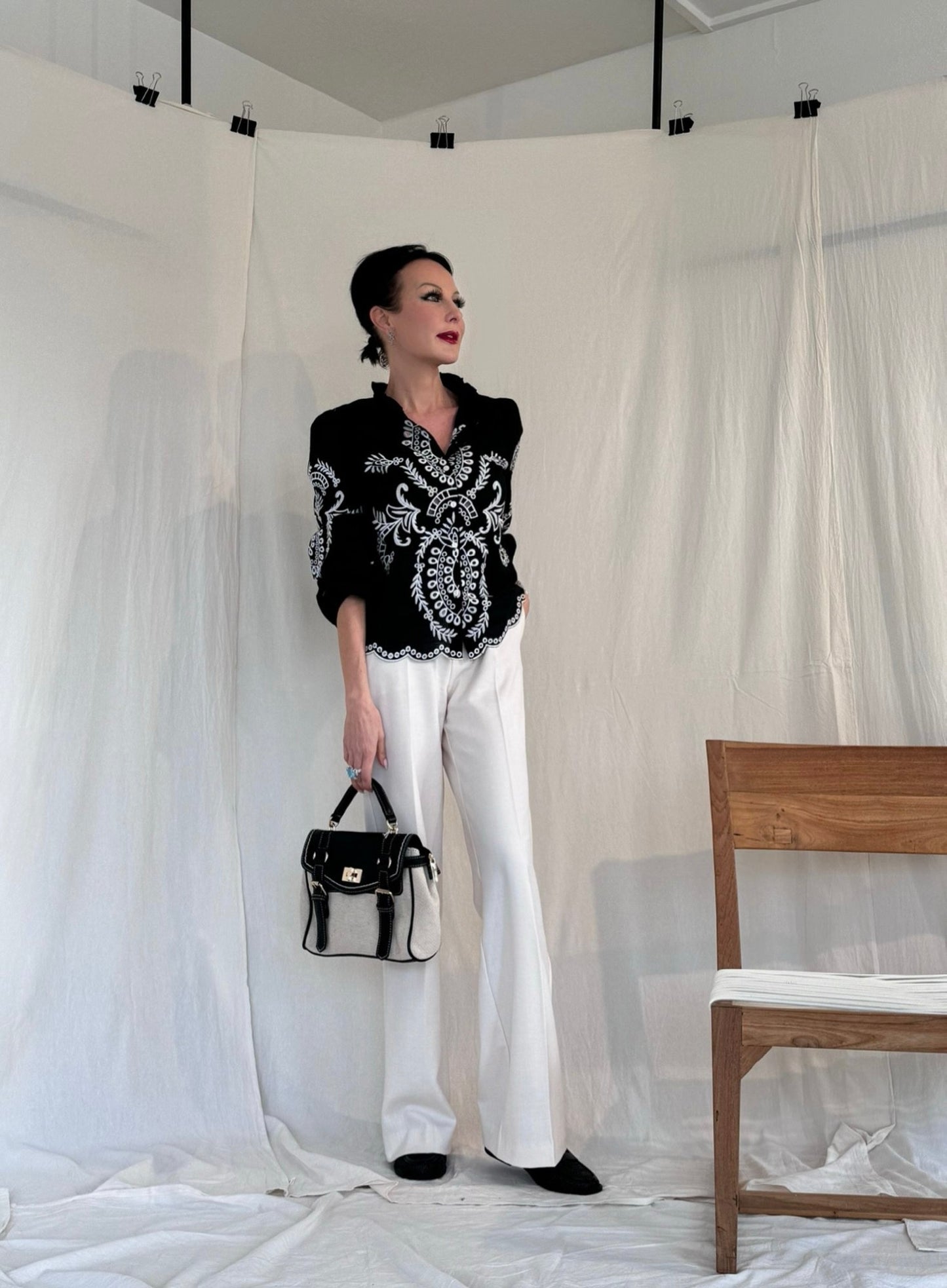 Blouse BB broderie black