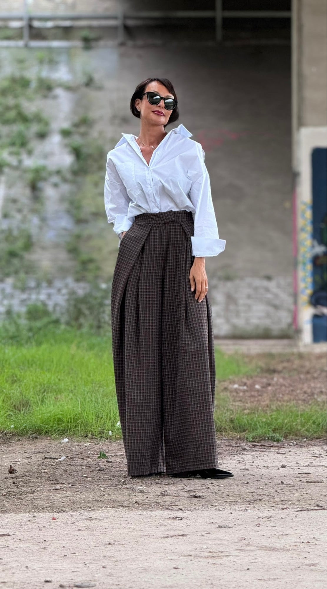 Pants Isola tartan choco