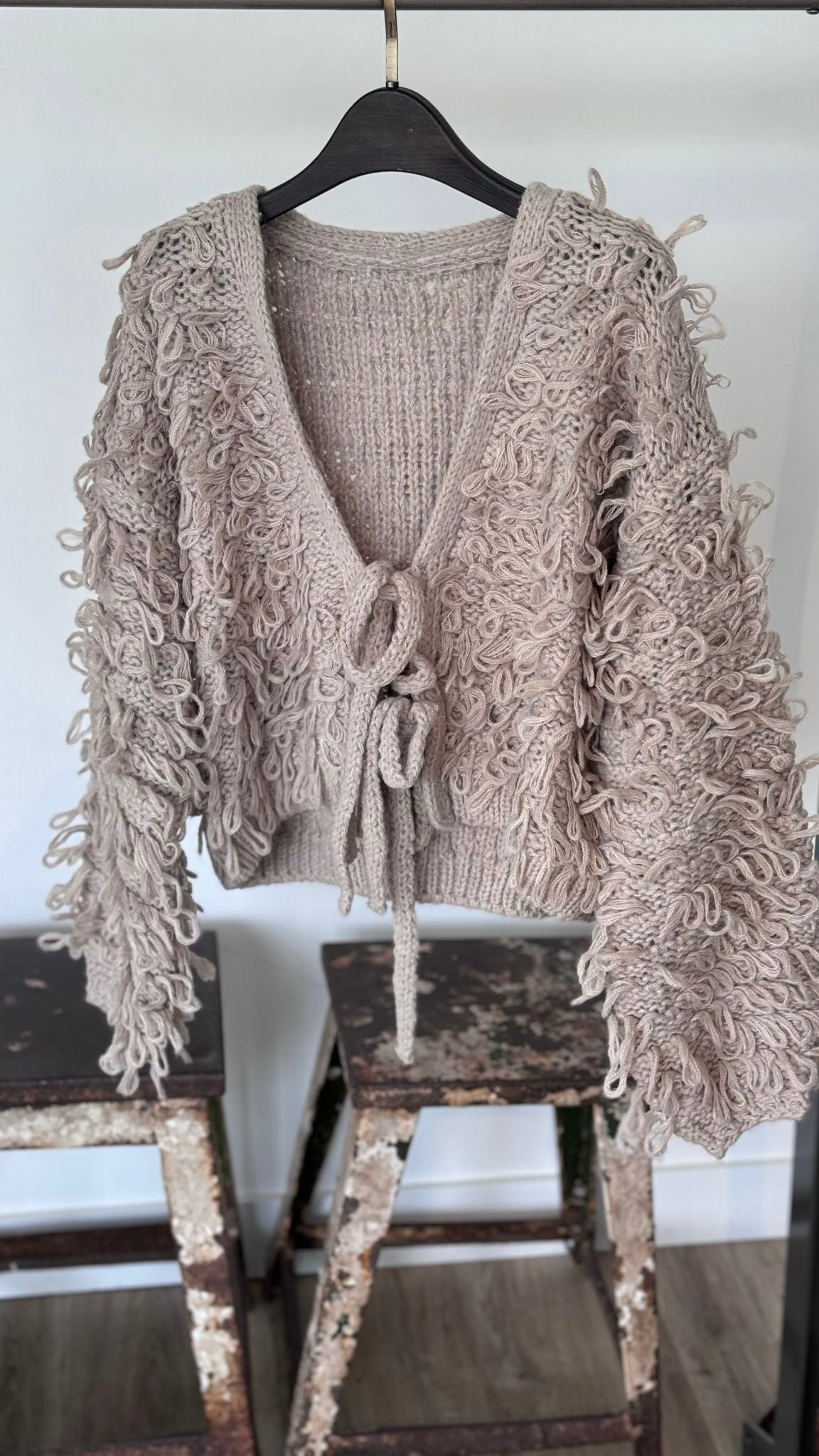 Cardigan Donna taupe
