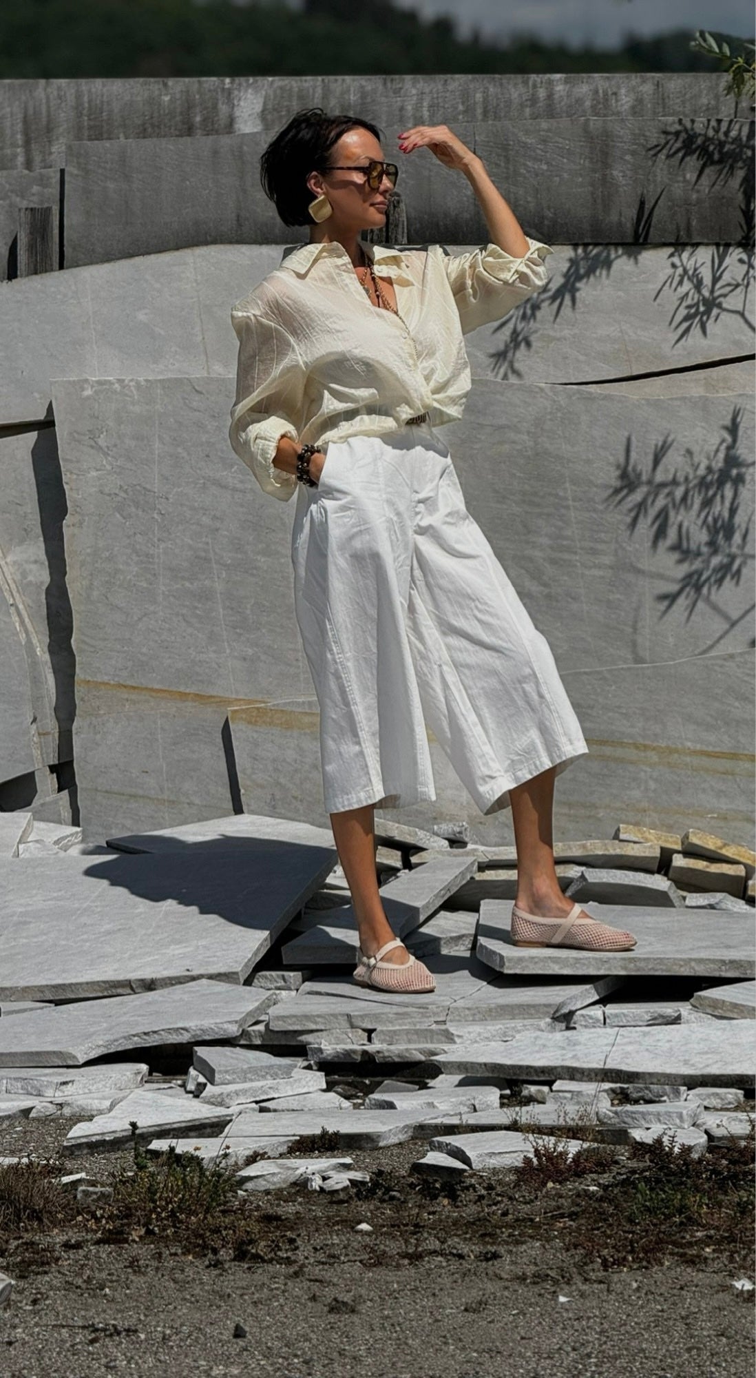 Pants capri white