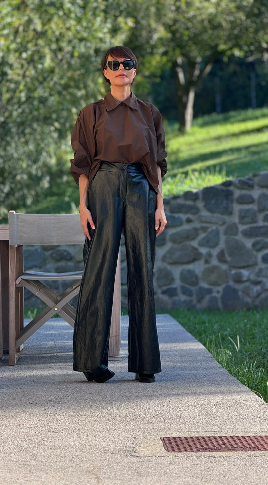Blouse Vero collar choco
