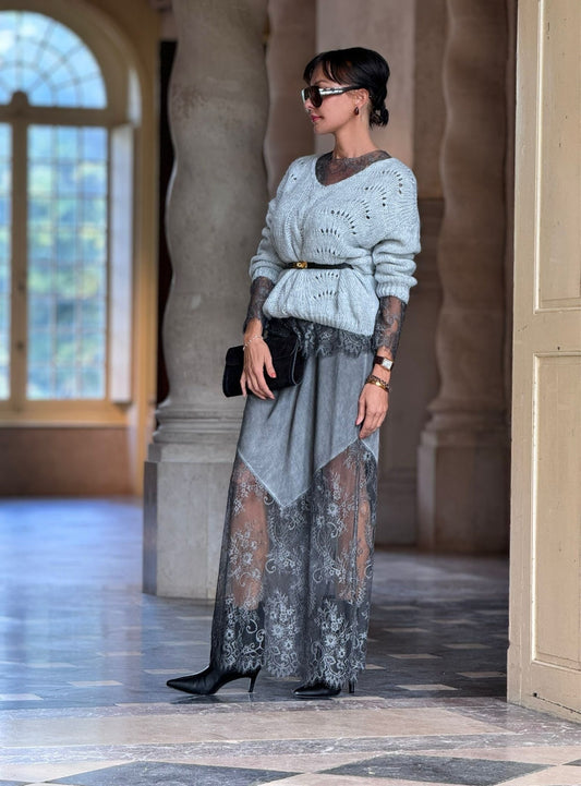 Skirt Thor lace grey