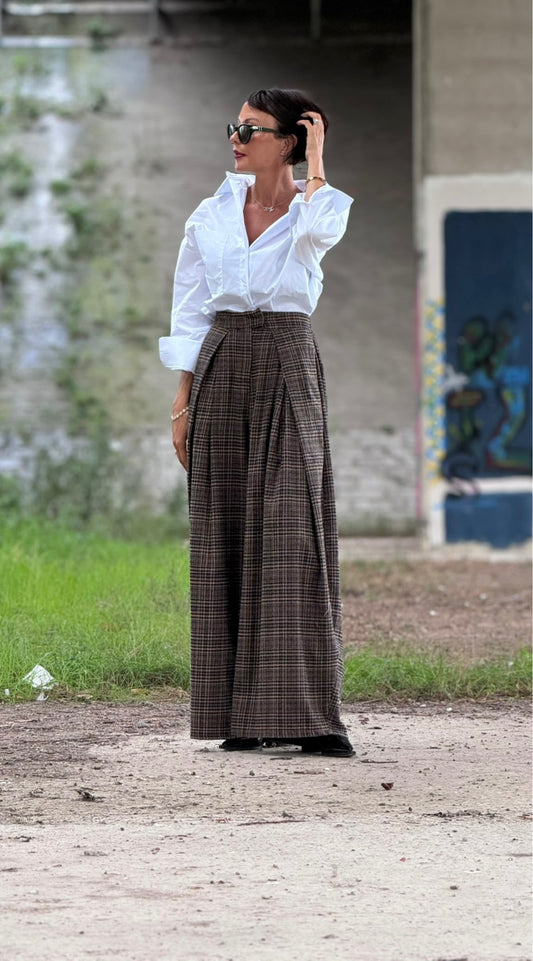 Pants Isola tartan camel