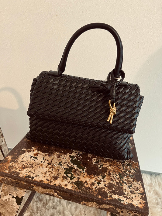 Bag woven La dame black