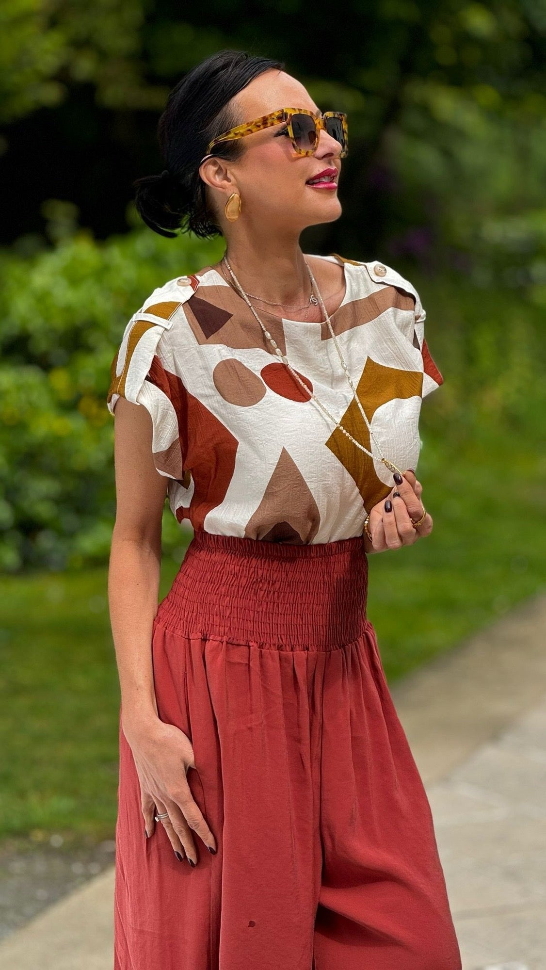 Blouse cuba printed