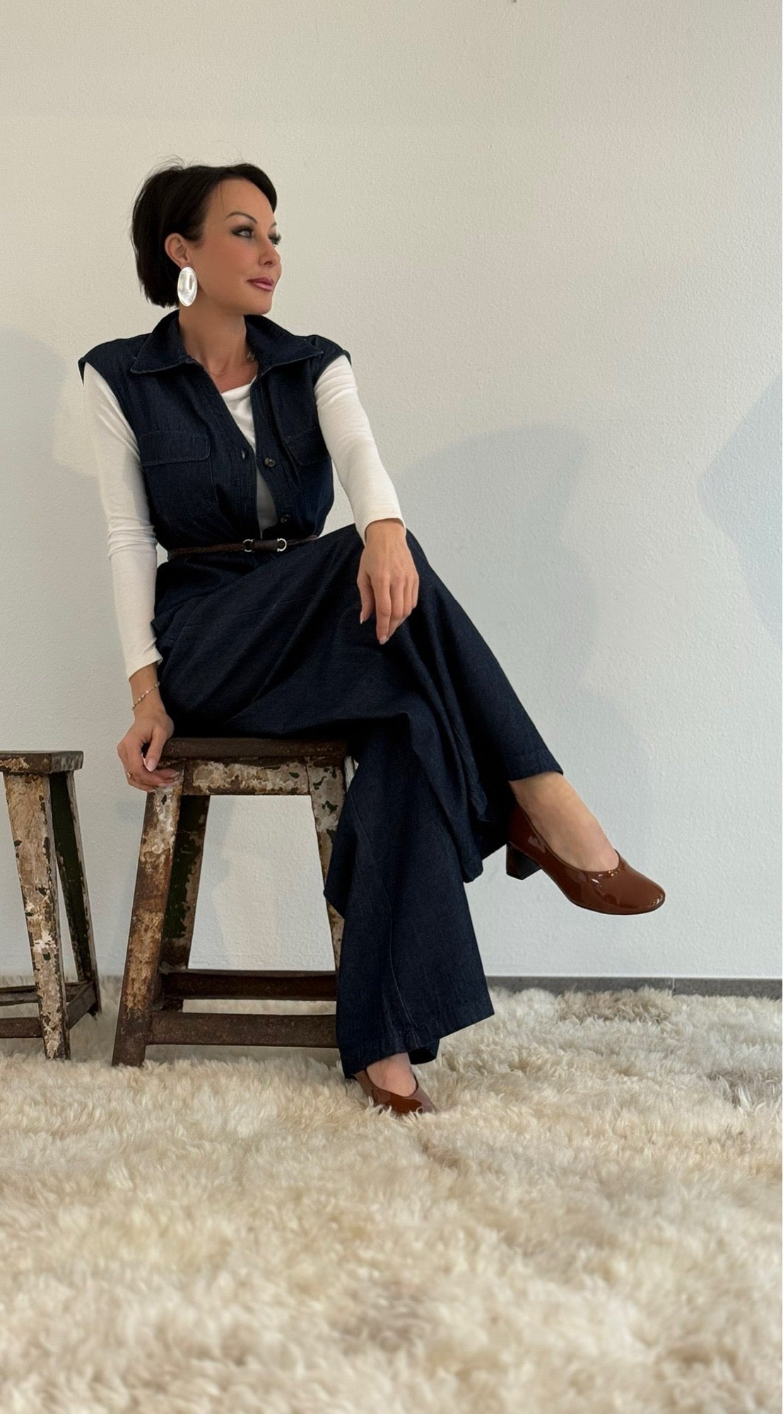 Pantalon Jill jean bleu foncé