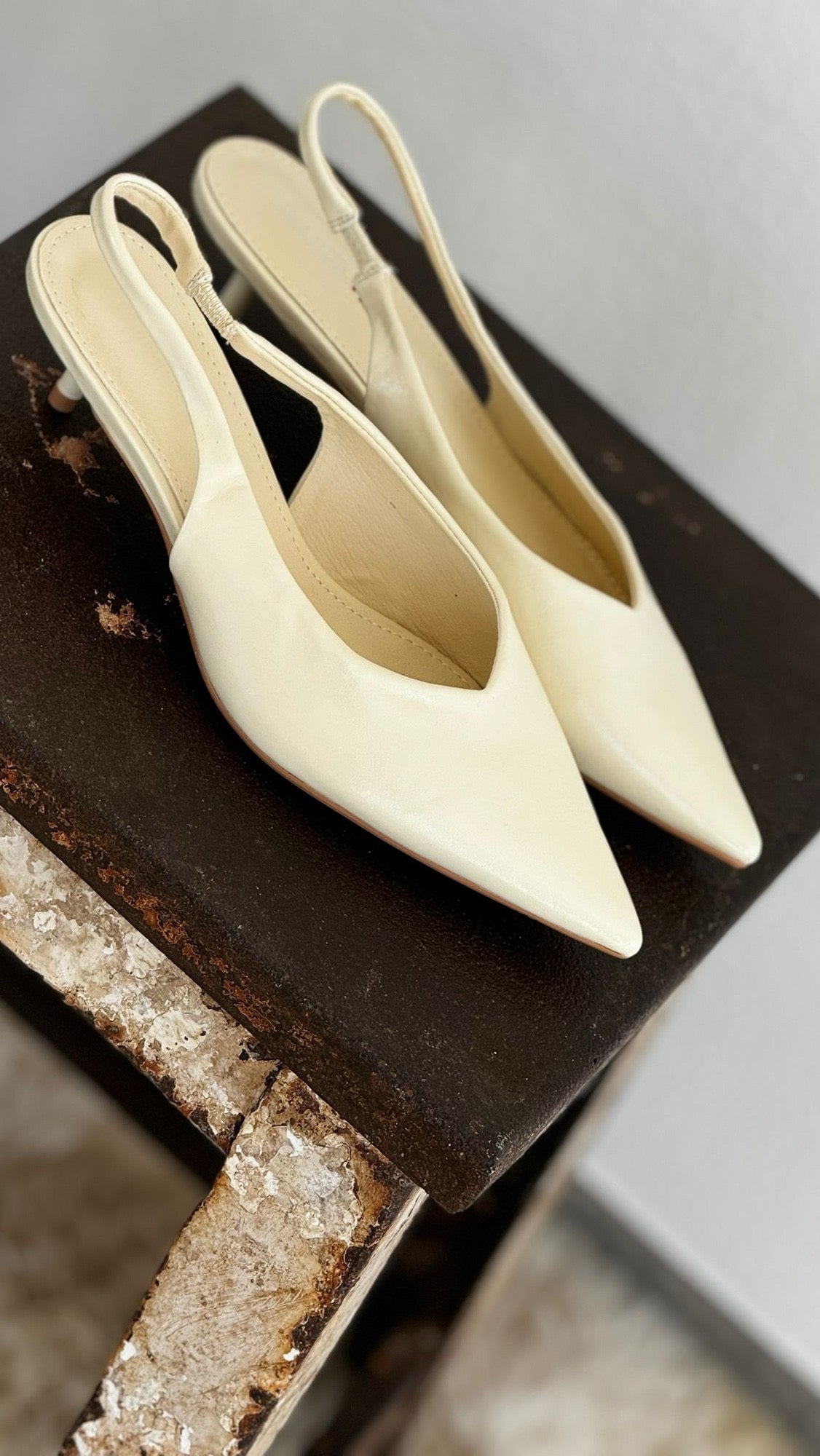 Slingback Mae vanille