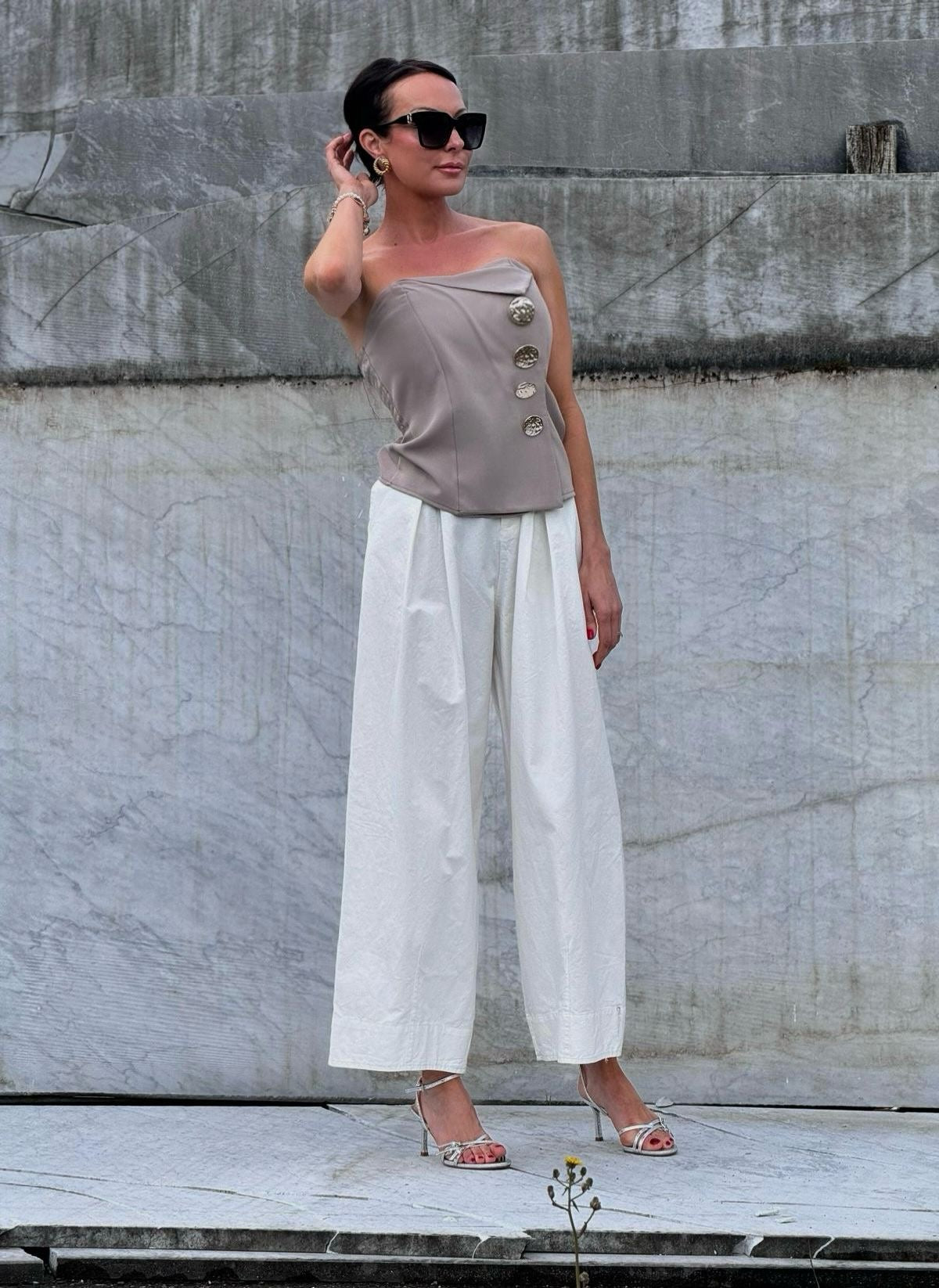 Top bustier savannah taupe