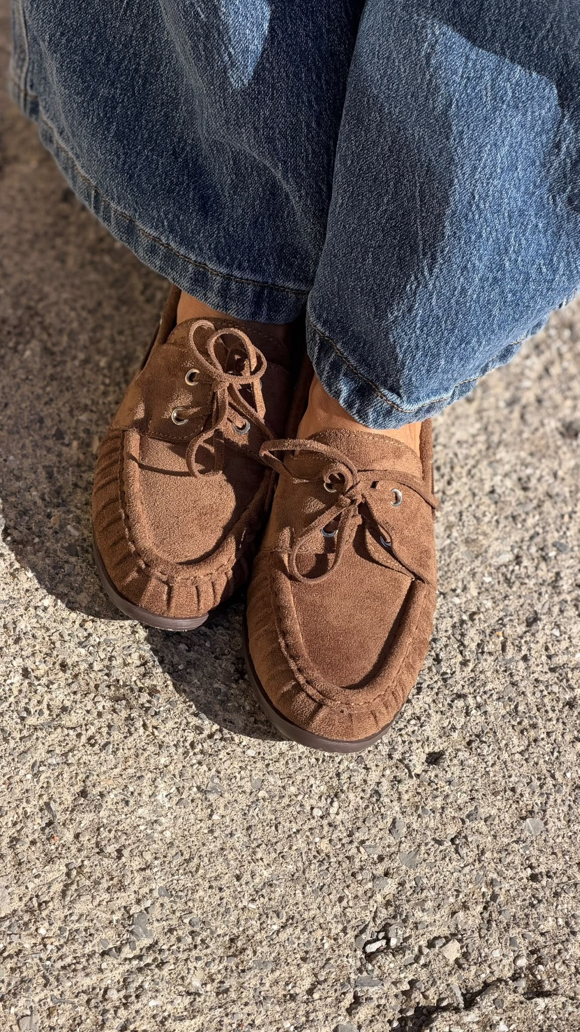 Boat shoe camel