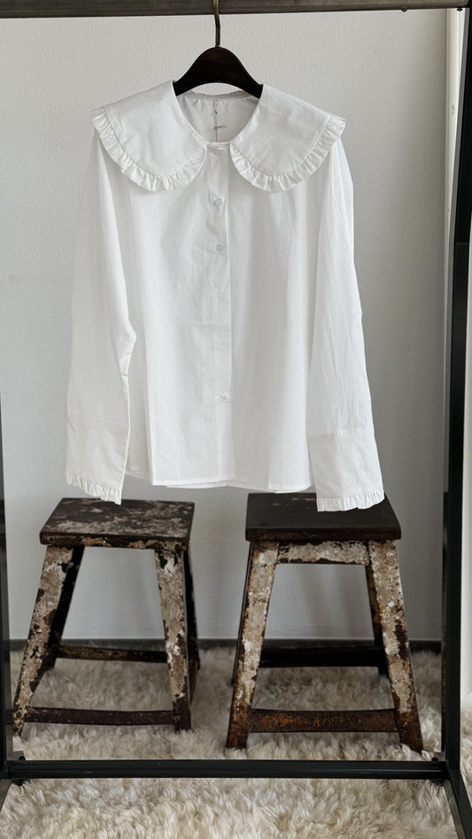 Blouse Vic collar white