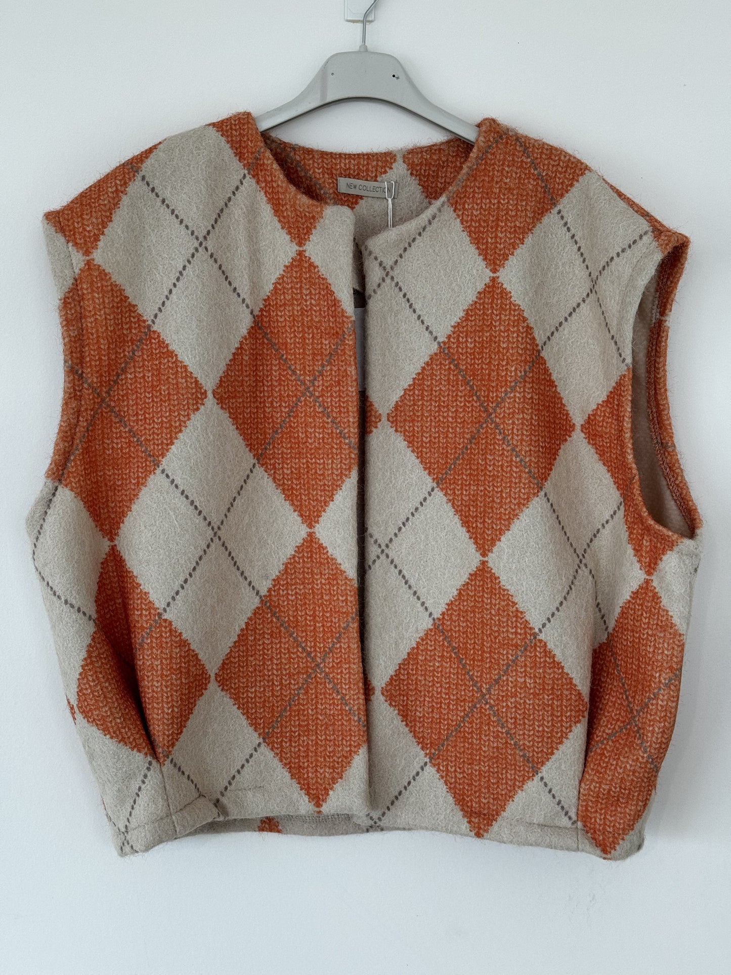 Jacket jacquard orange