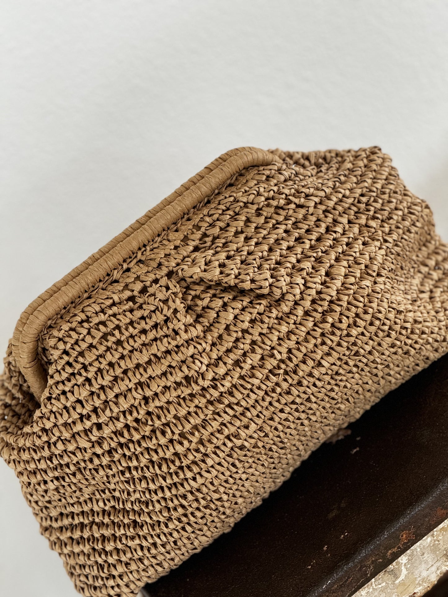 Pochette tissée nature