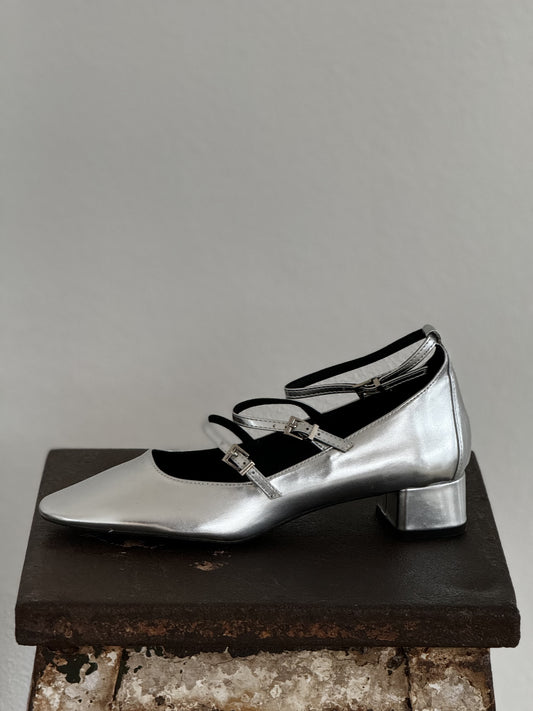 Pump Mary Jane silver (size 41)