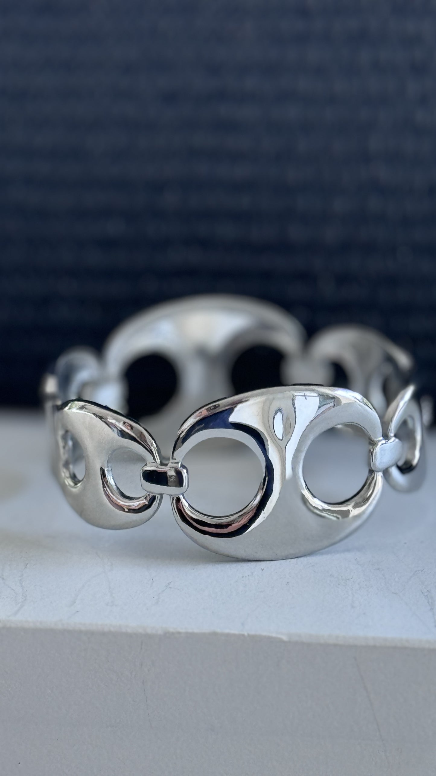Bracelet Leona silver thick