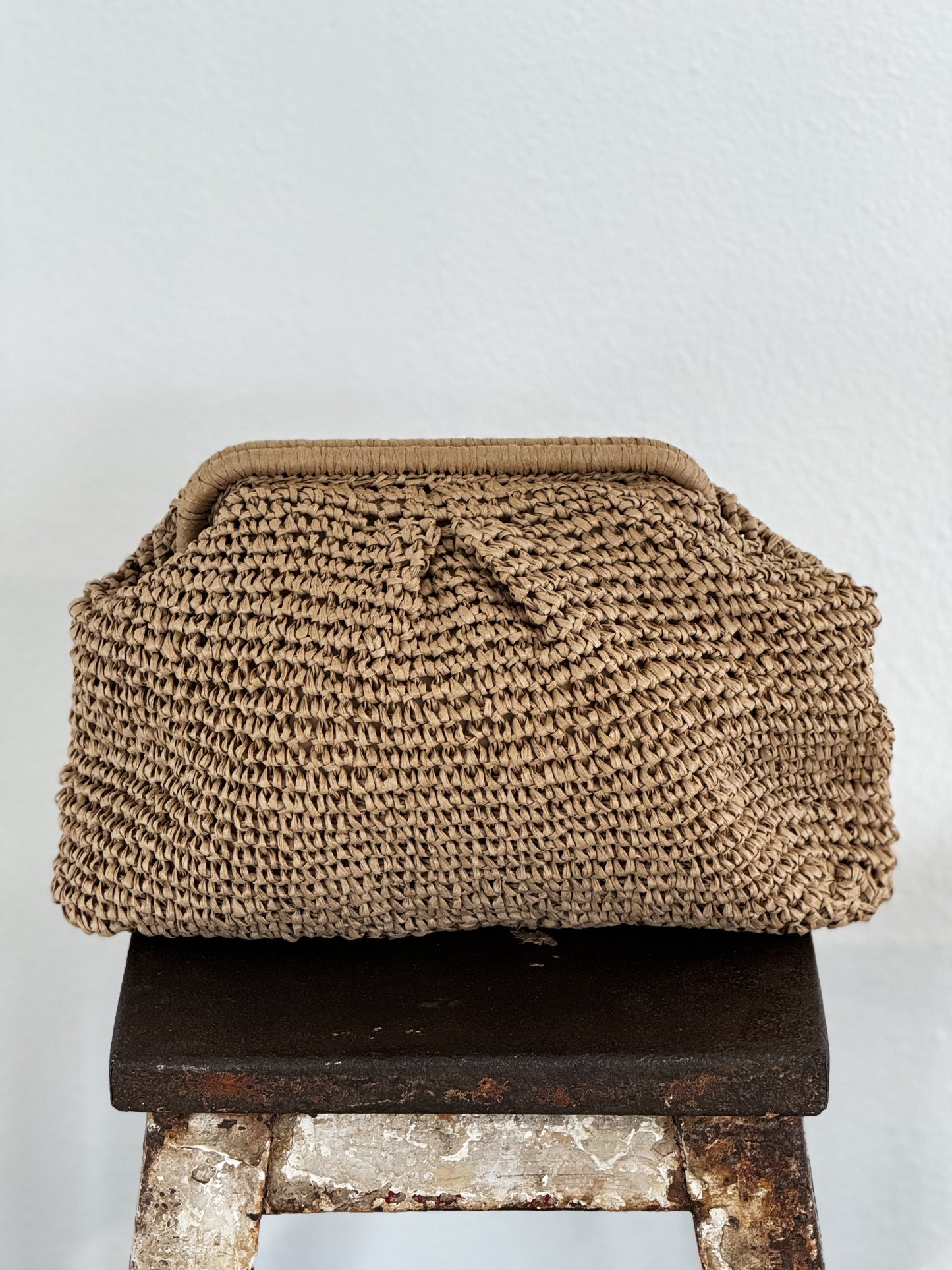 Pochette tissée nature
