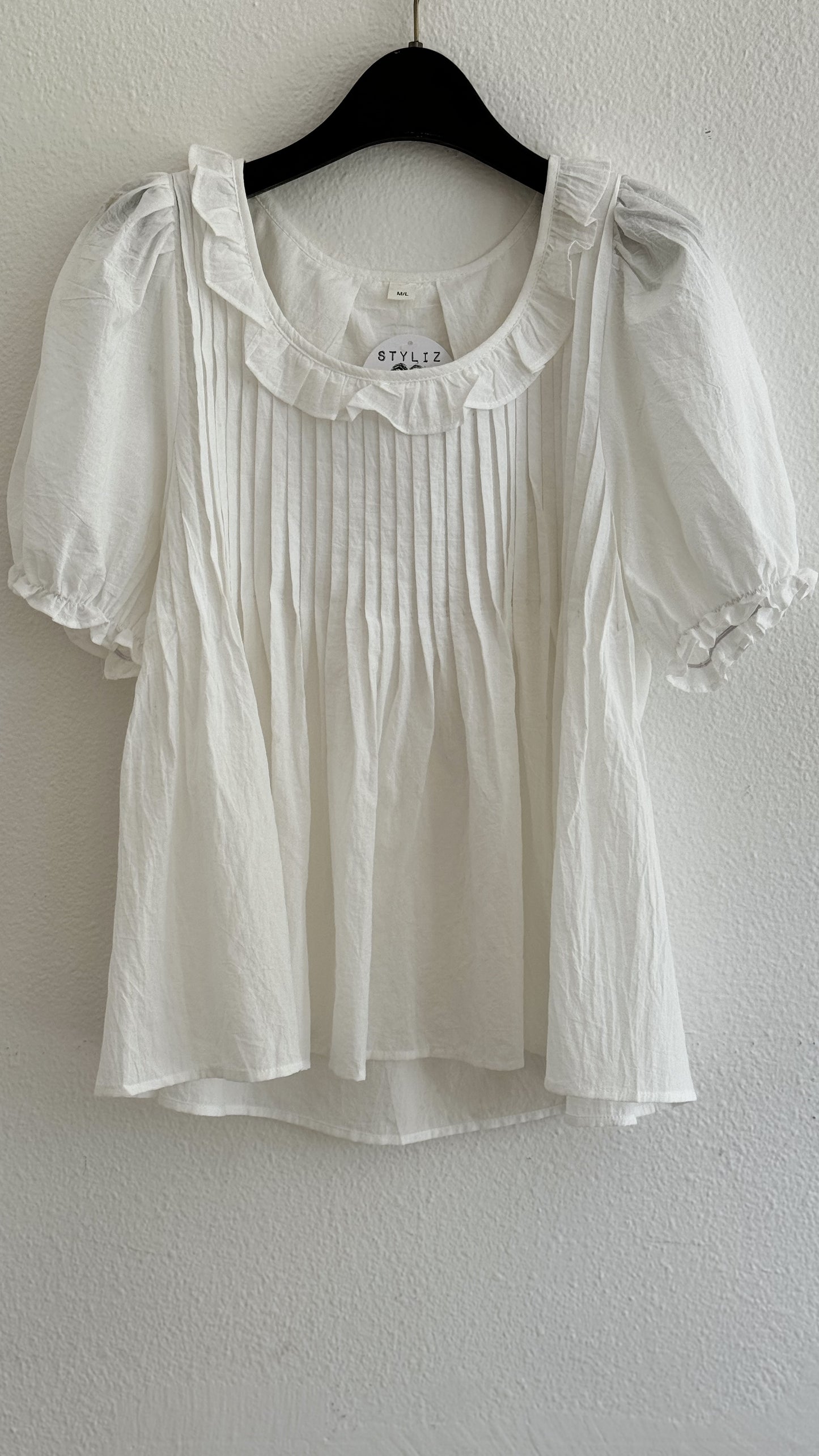 Blouse julia collar white