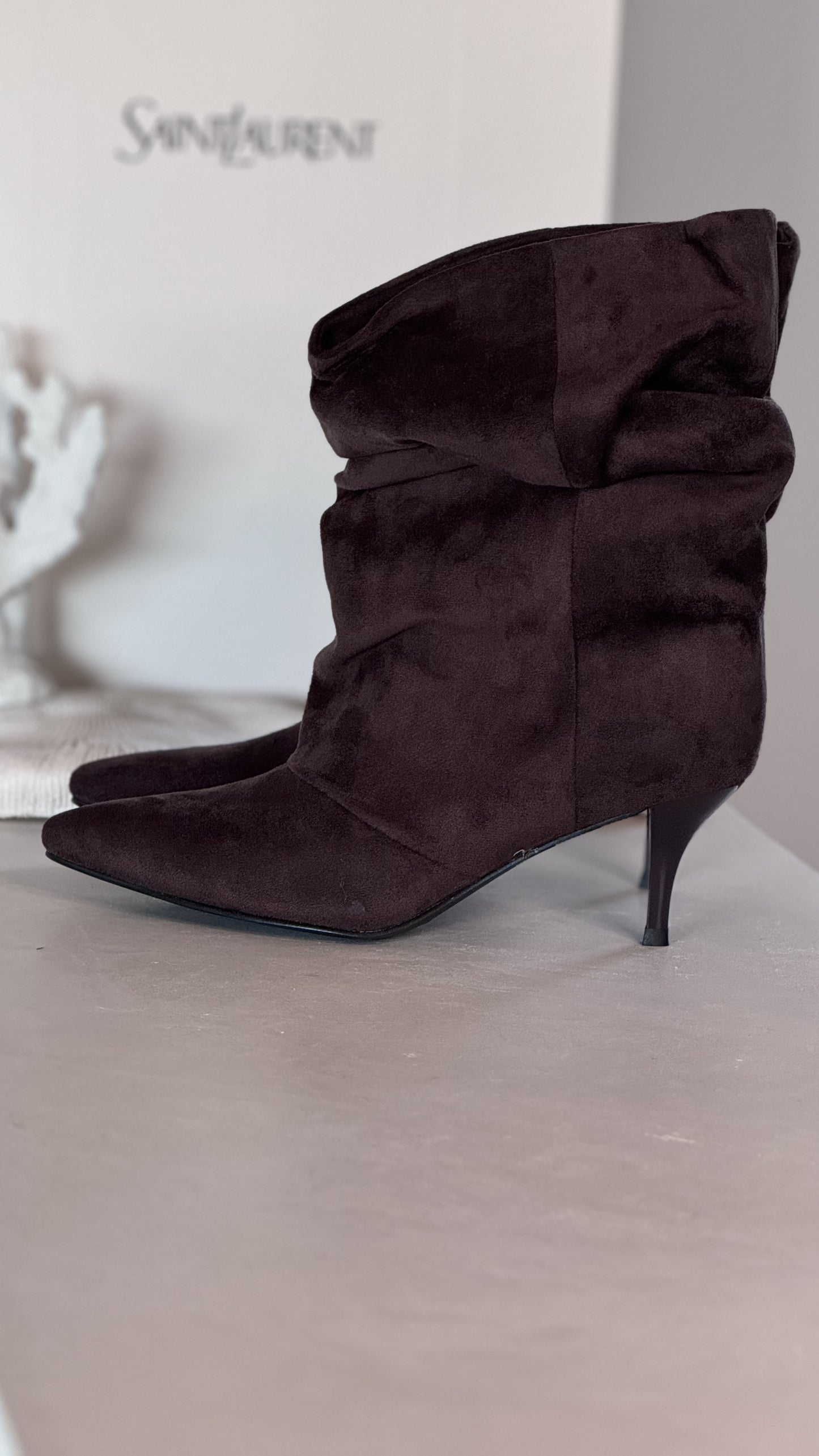 Boots slouchy brown