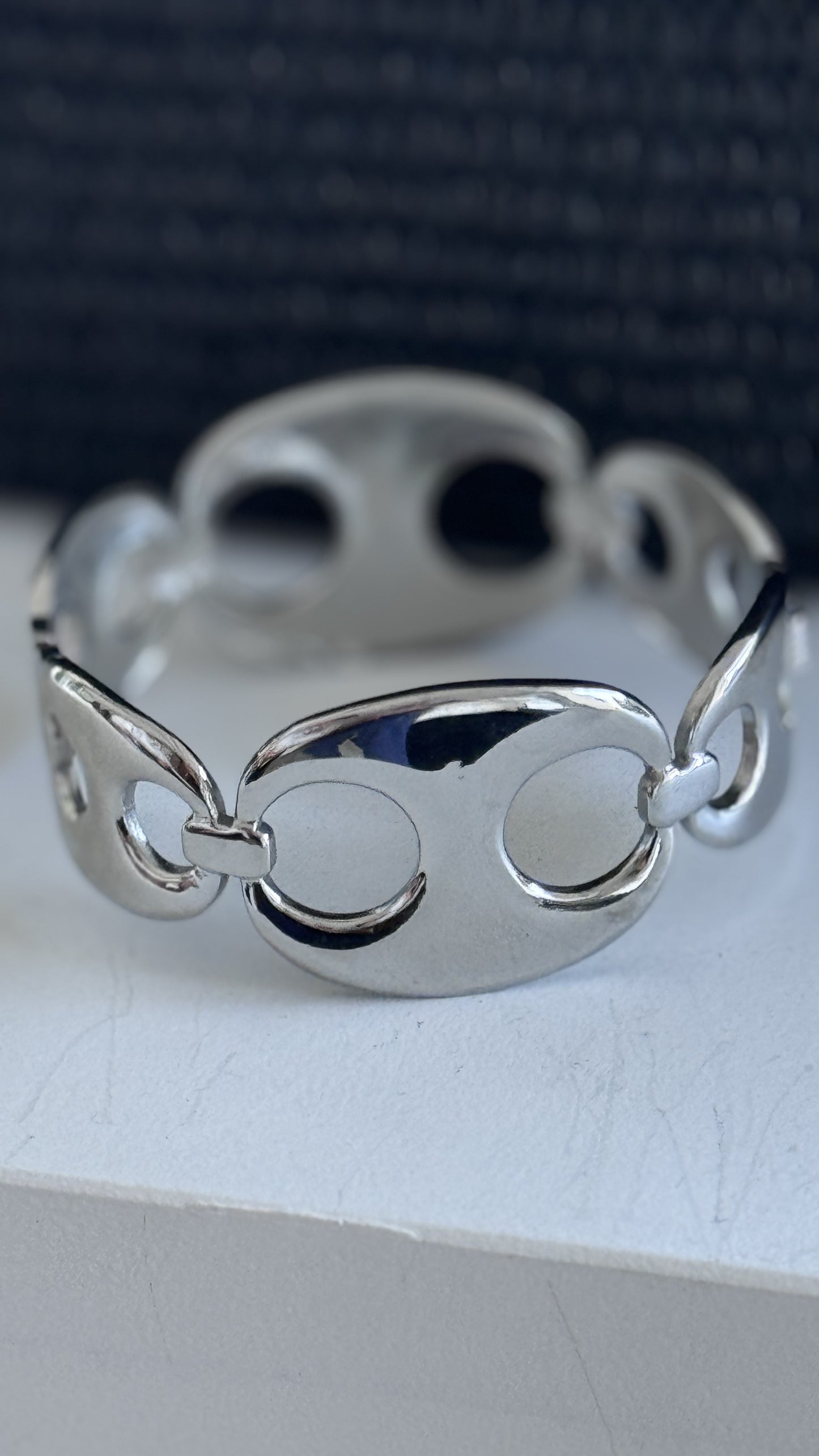 Bracelet Leona silver thick