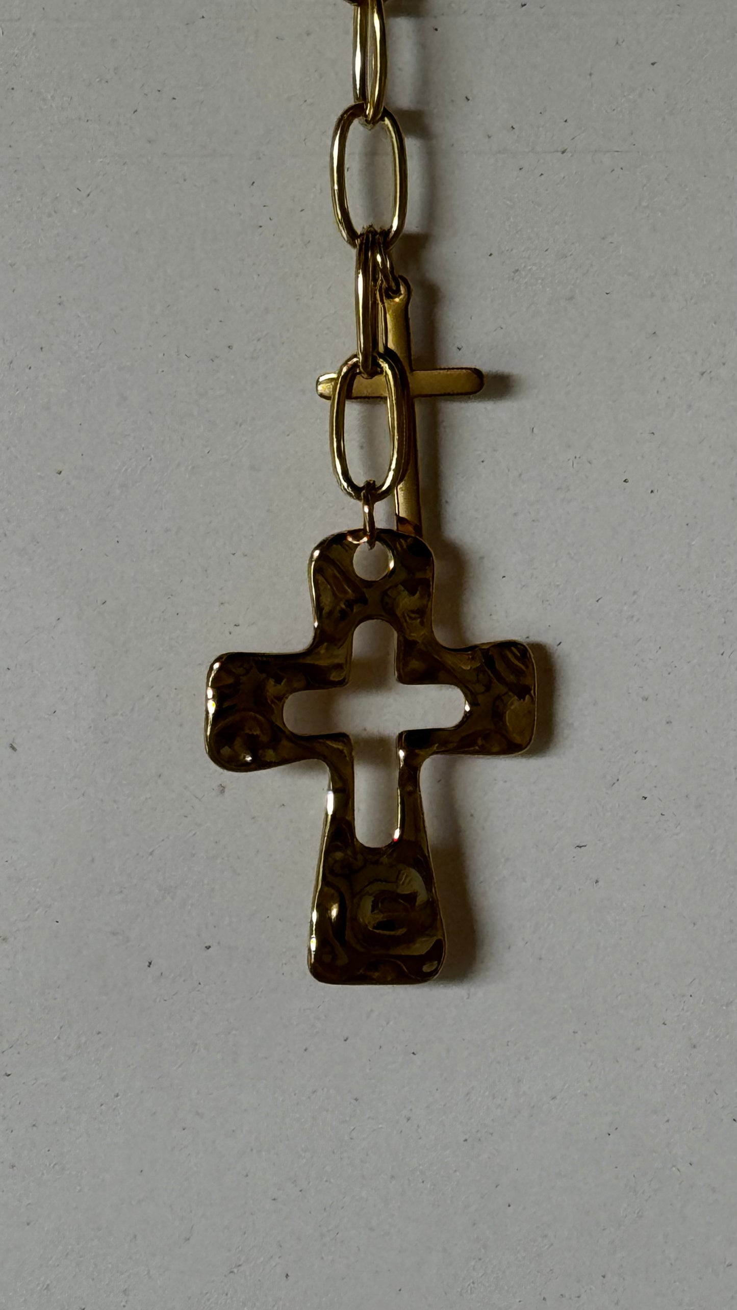 Chaîne en or Stella crucifix