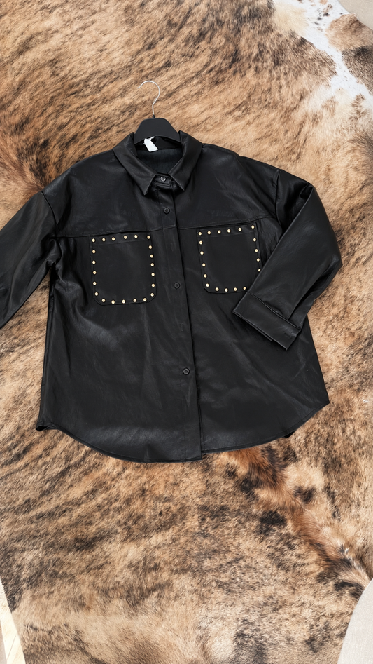 Jacket Allegra studs black