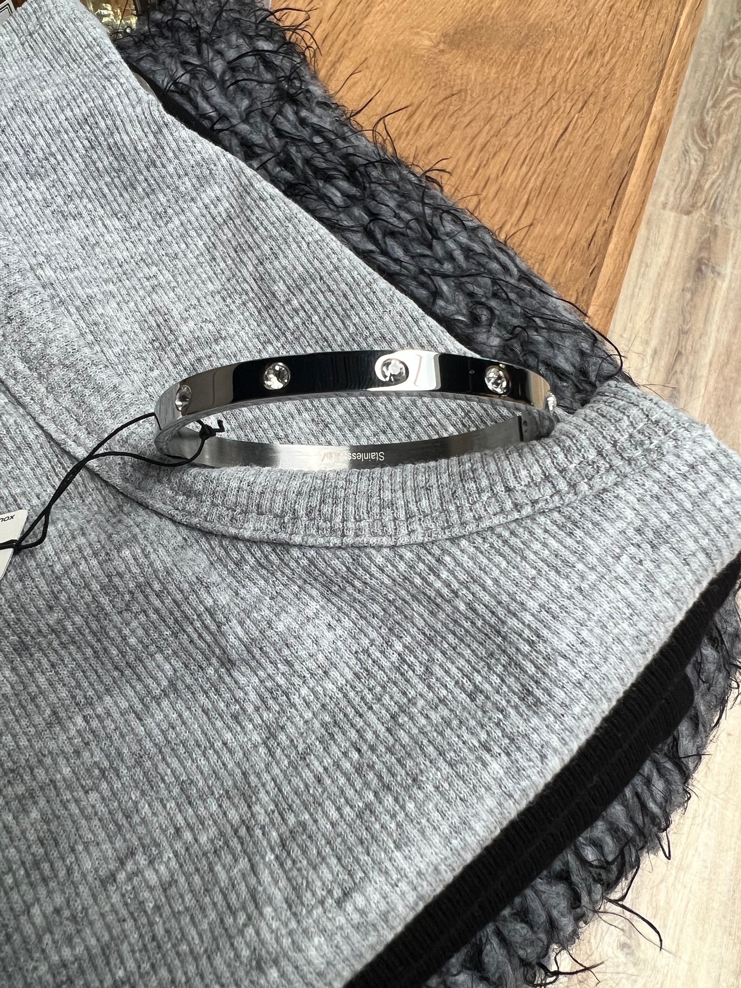 Bracelet c diamonds silver