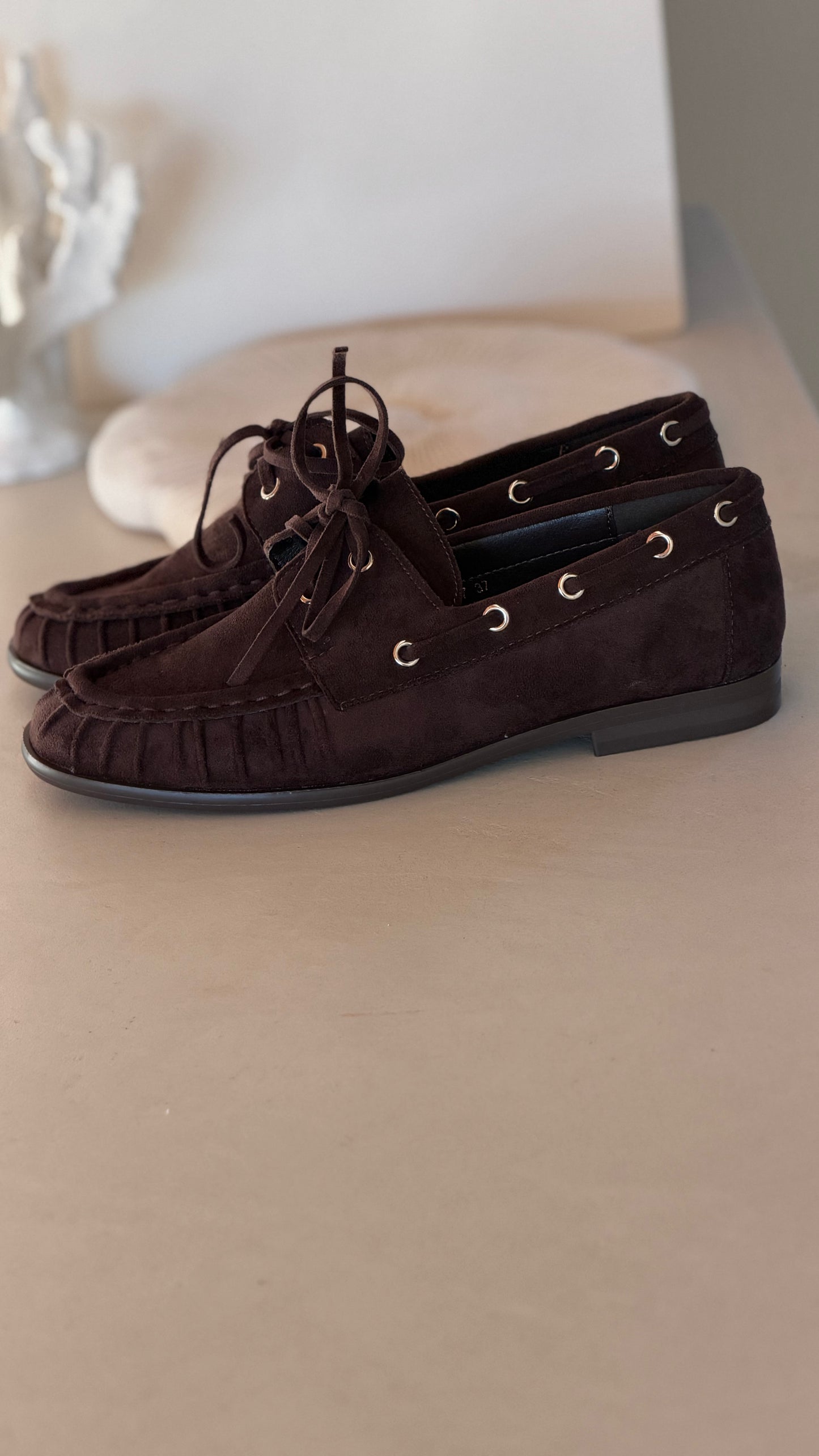 Boat shoe choco