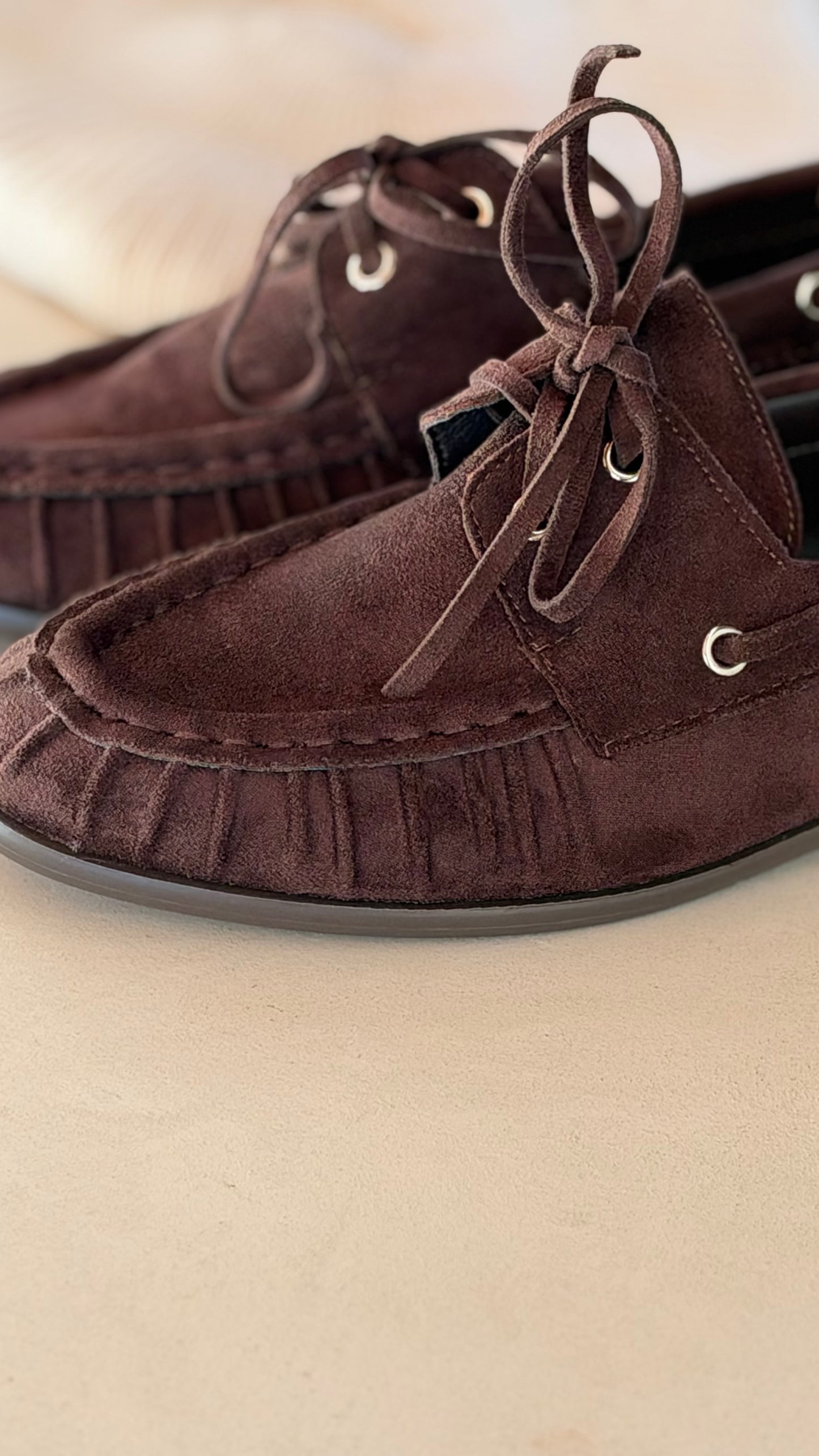 Boat shoe choco