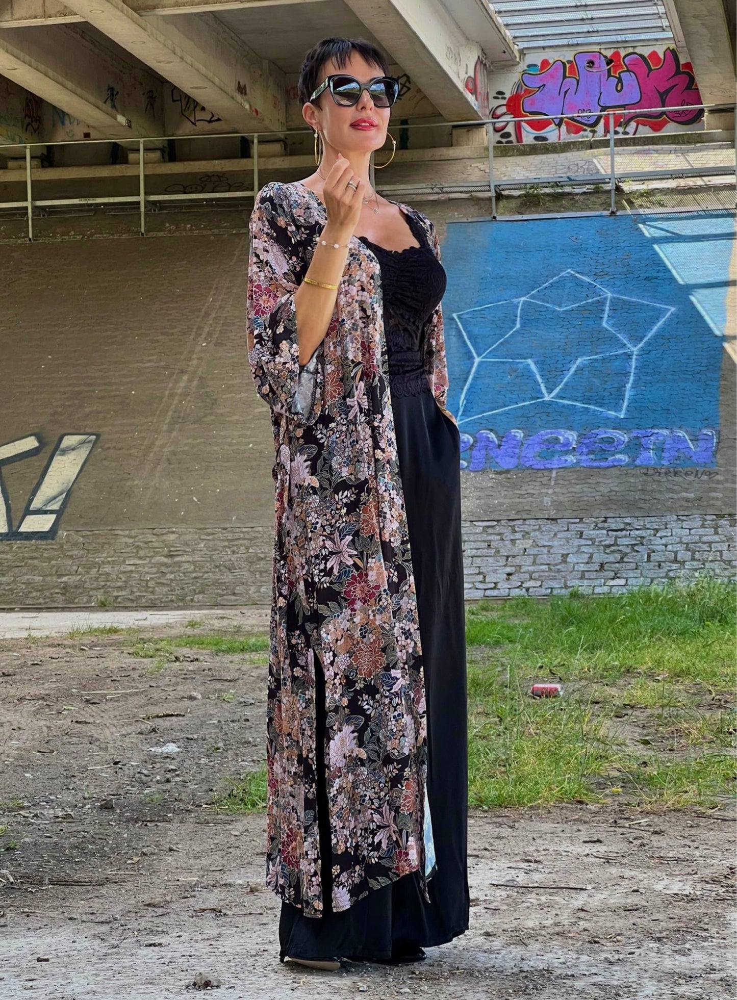 Kimono SAIPH flowers