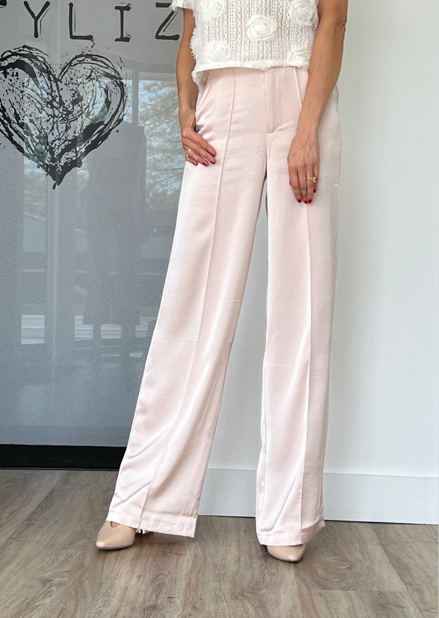 Pantalon Lana rose clair