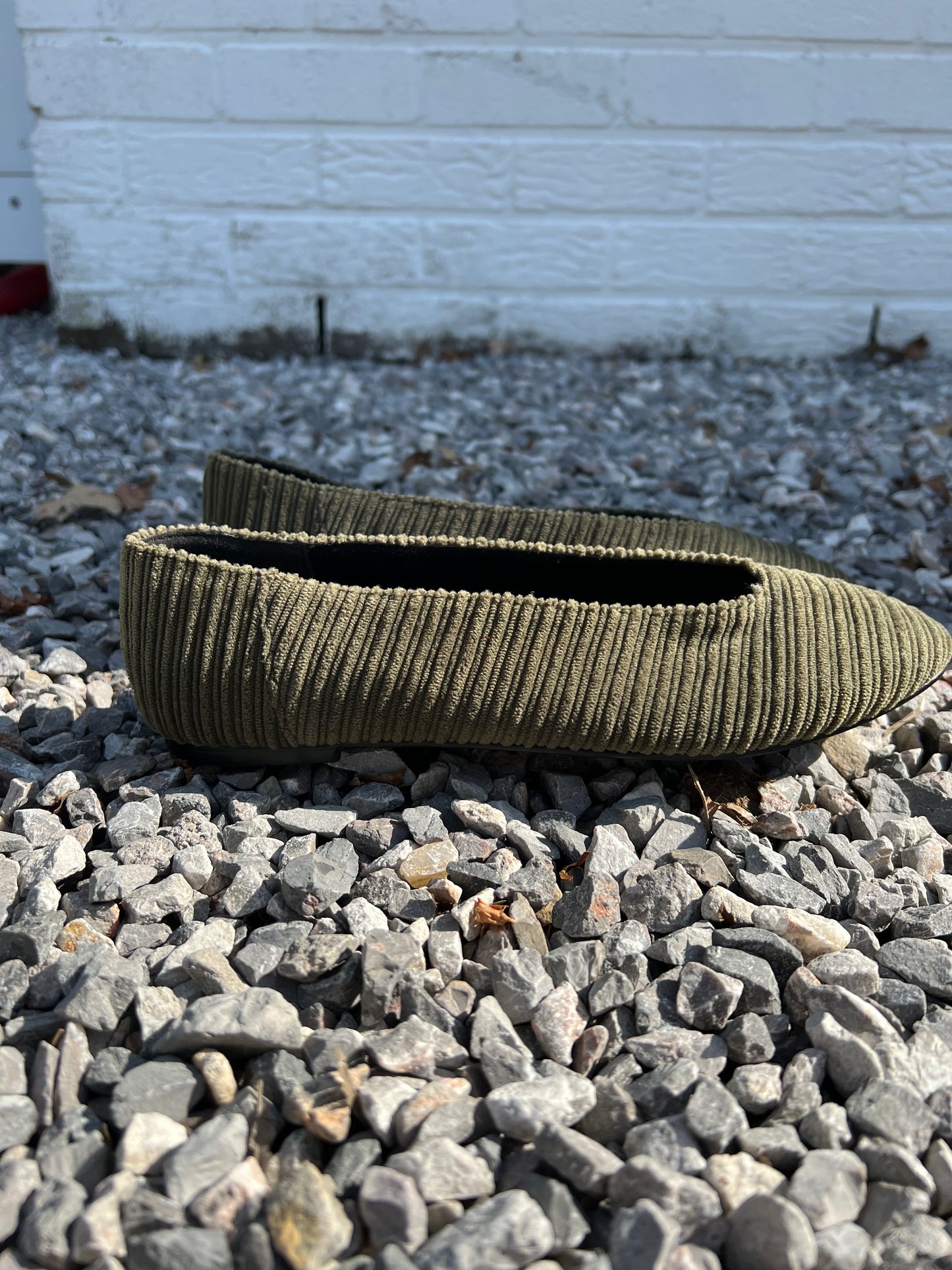 Ballerine velours vert