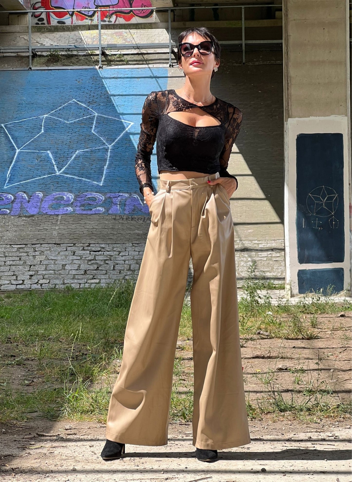 Pantalon LIV camel