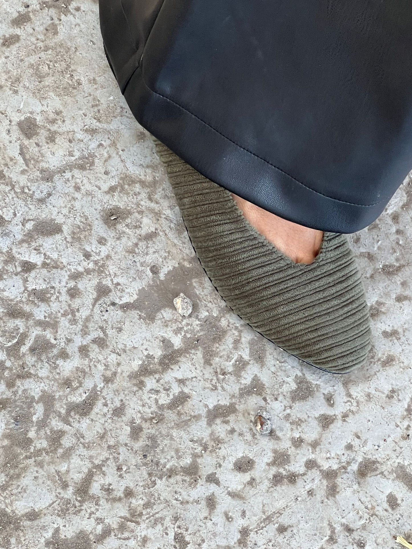 Ballarina velvet green