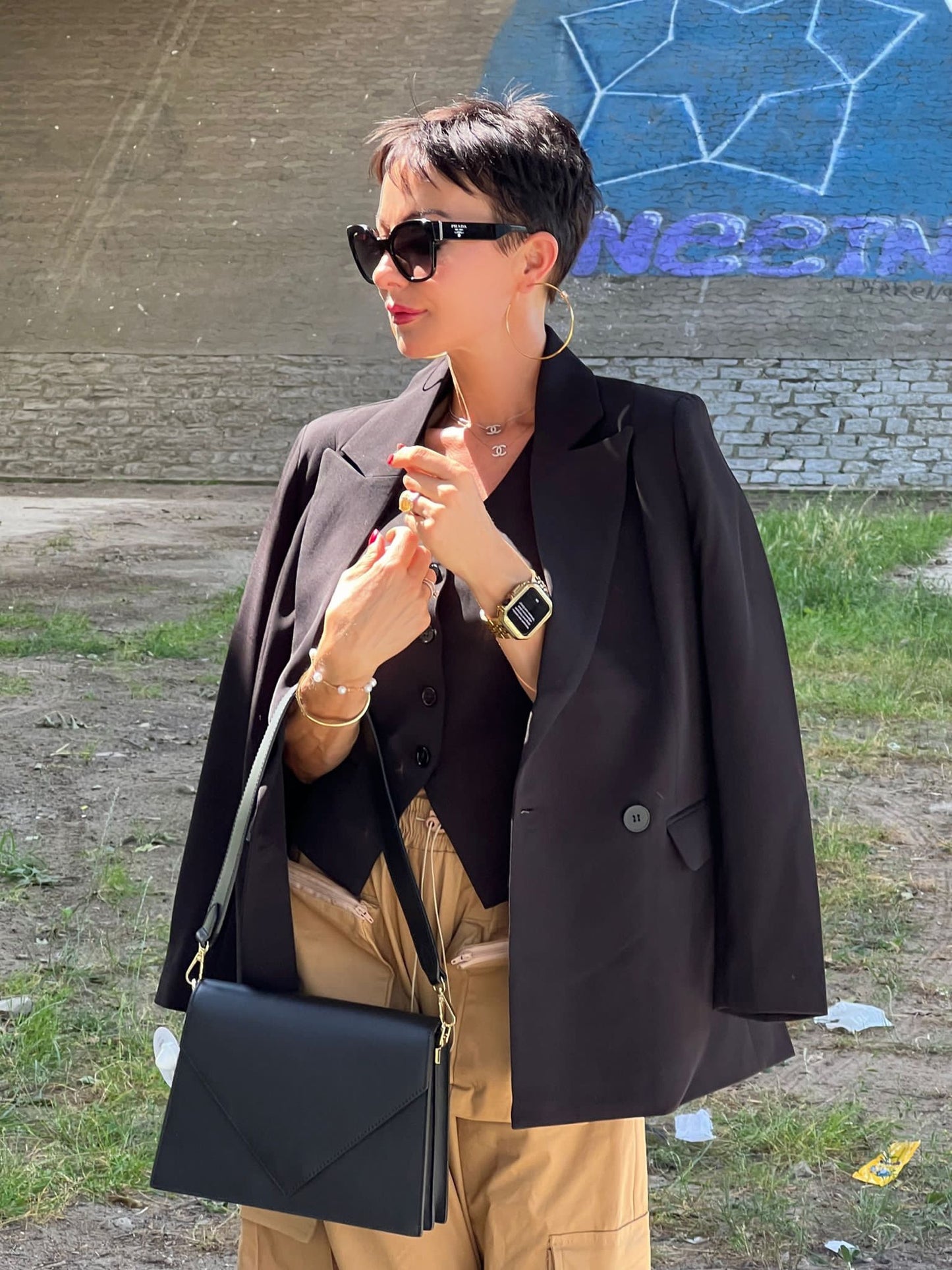 Sac enveloppe cuir