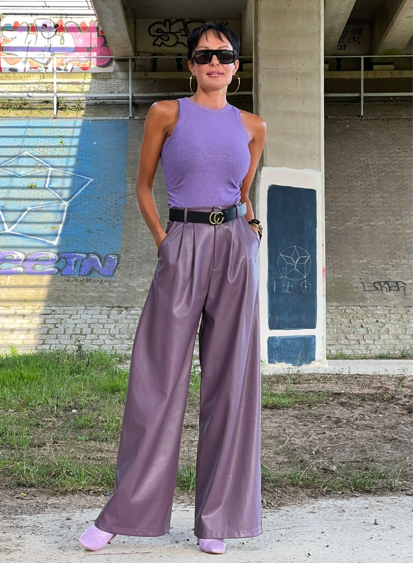 Pantalon LIV lilas