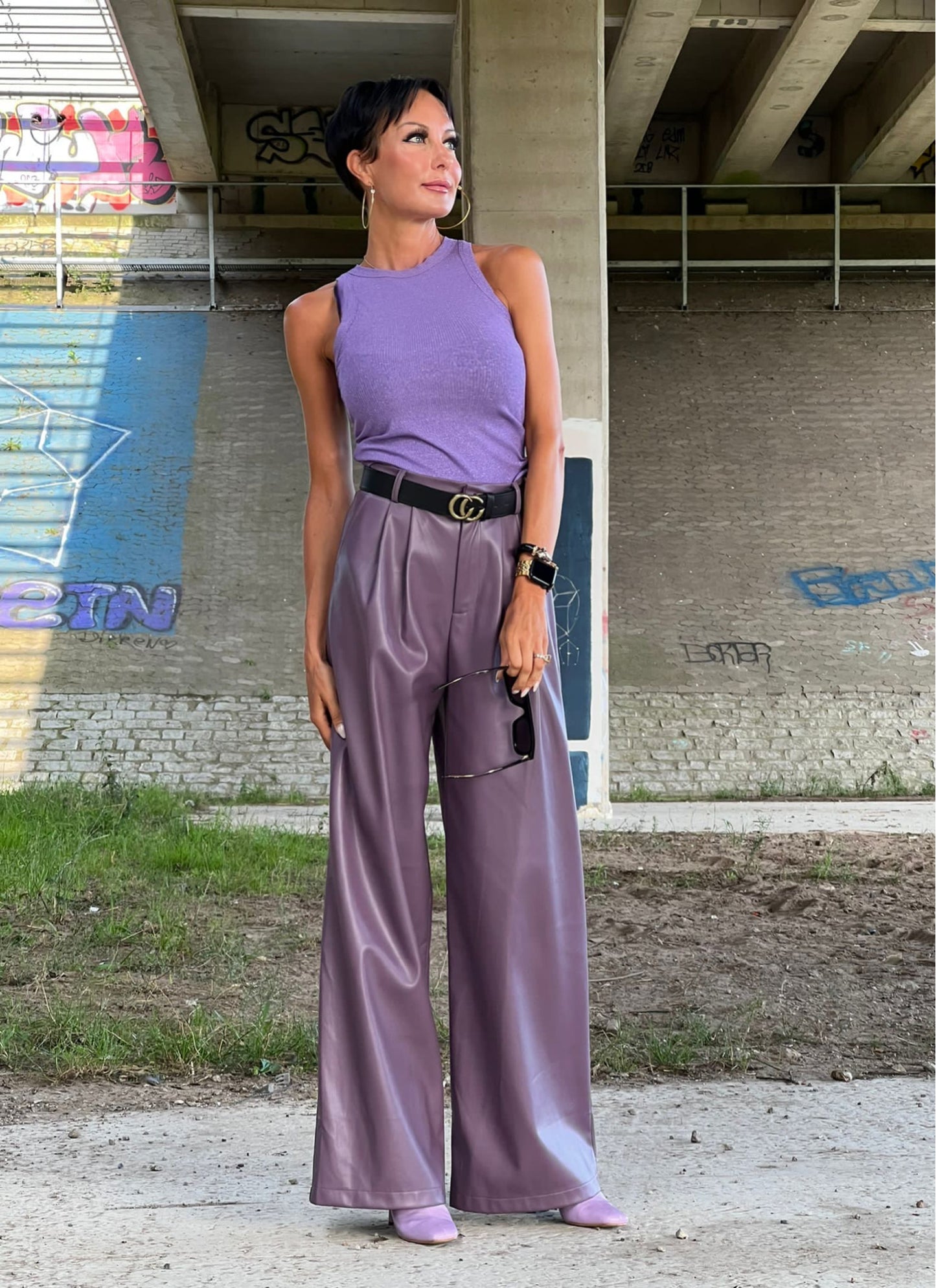 Pantalon LIV lilas