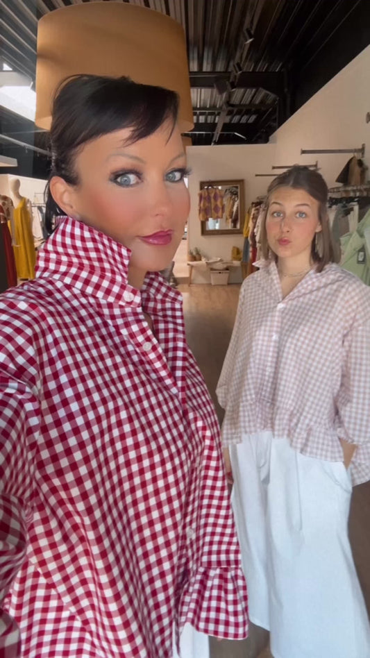 Blouse rena vichy red